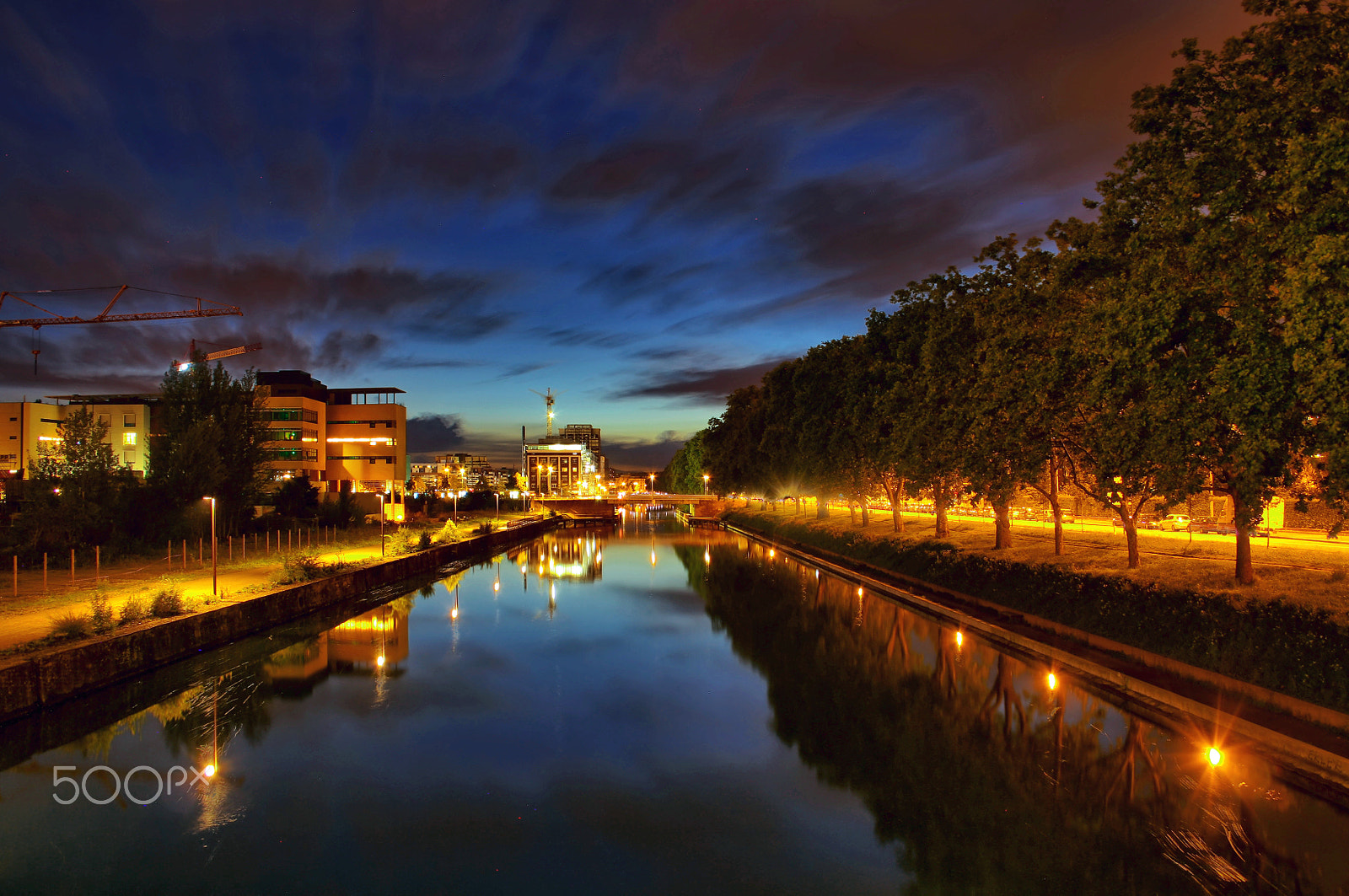 Canon EF-S 18-55mm F3.5-5.6 II sample photo. Strasbourg by night photography