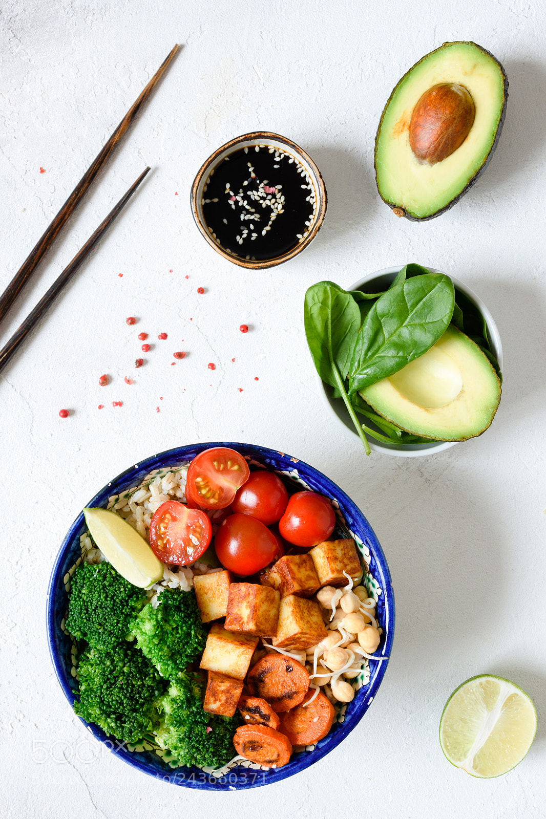 Nikon D810 sample photo. Vegetarian buddha bowl with photography