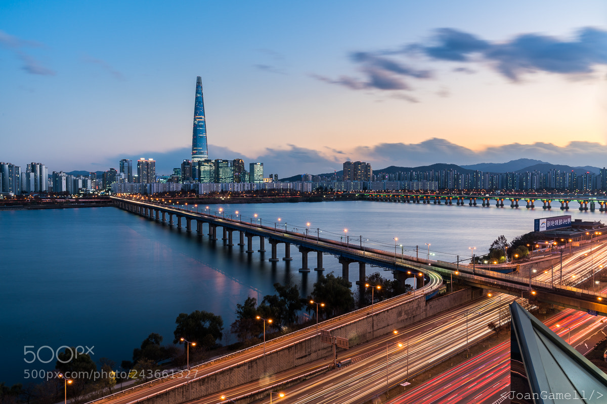 Sony a7R II sample photo. Lotte tower across the photography