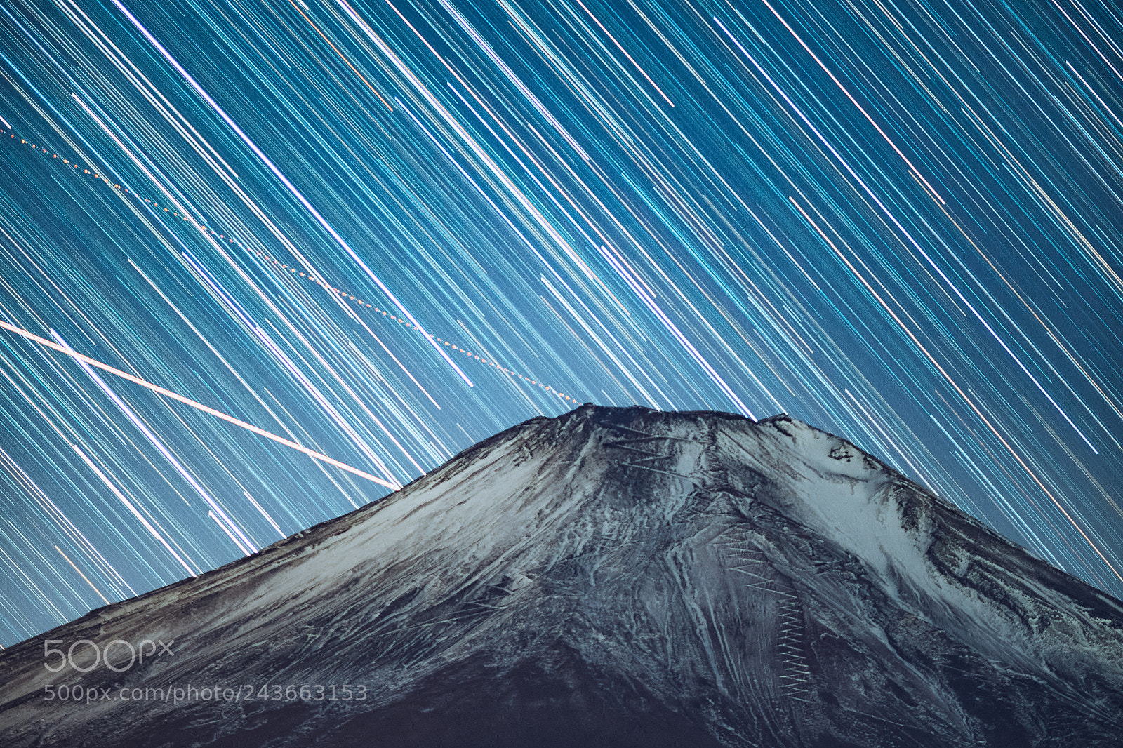 Olympus OM-D E-M10 III sample photo. Fujisan｜富士山夜 photography