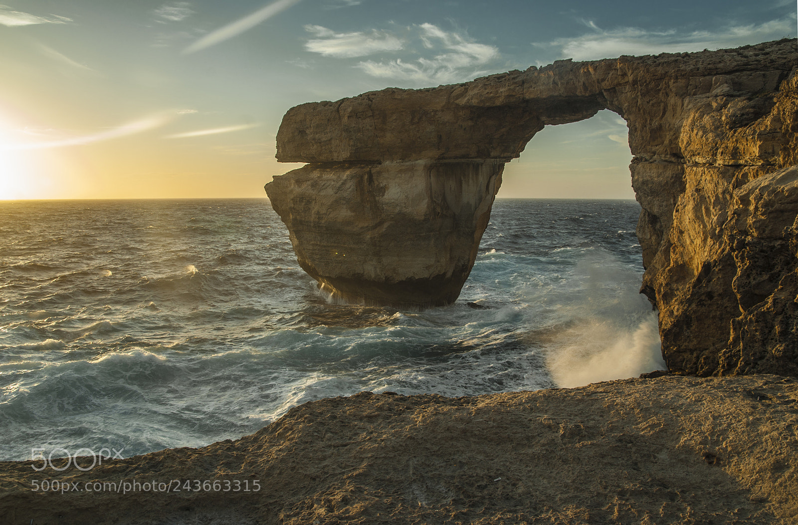 Pentax K10D sample photo. Azure window, gozo, malta photography