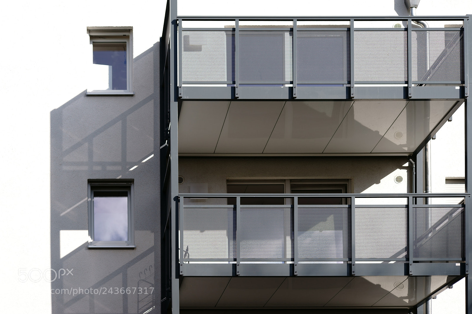 Sony a7 II sample photo. Modern balcony cast shadows photography