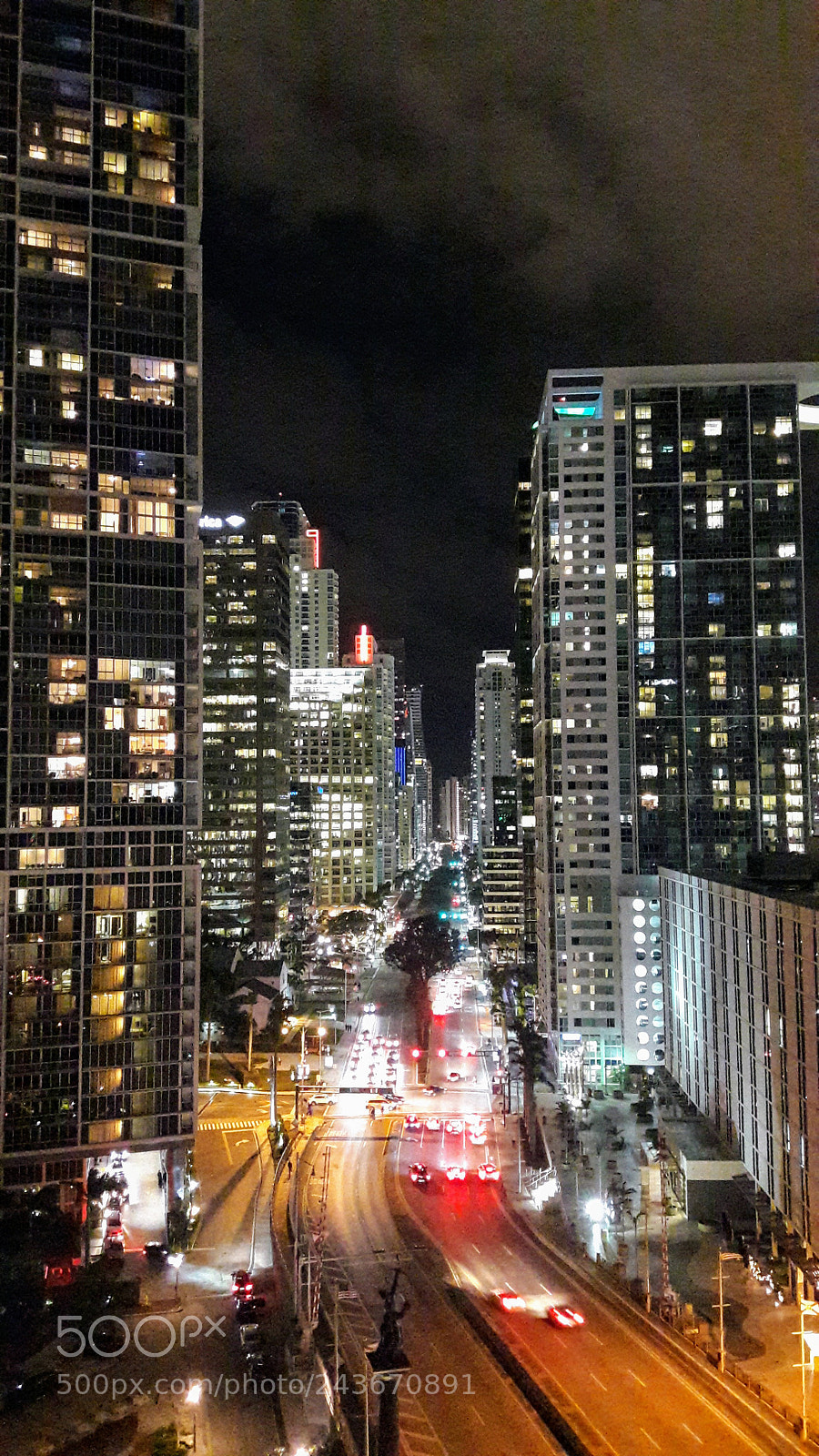 Samsung Galaxy A5(2016) sample photo. Brickell by night in photography