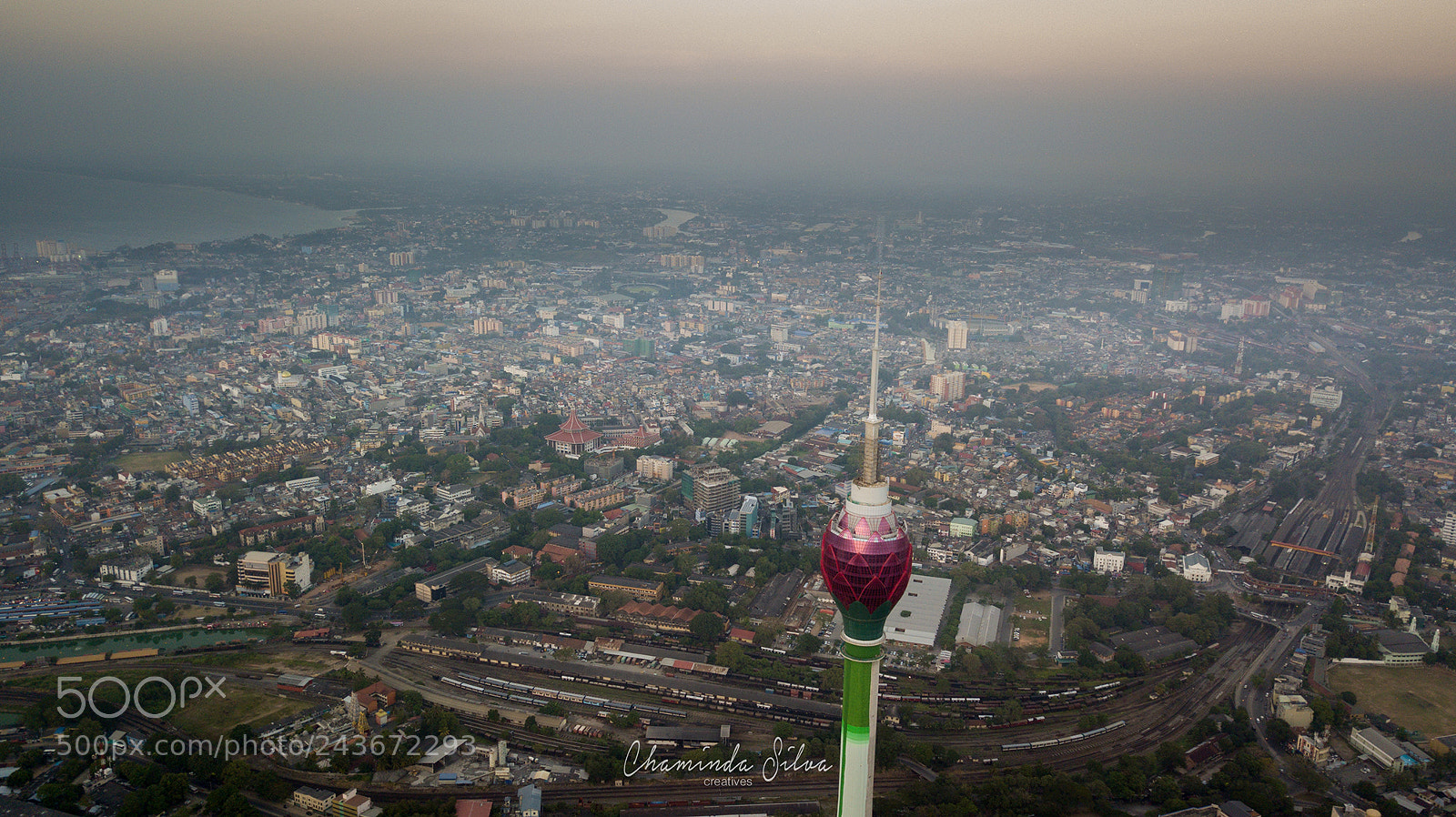 DJI FC220 sample photo. Lotus tower in colombo photography