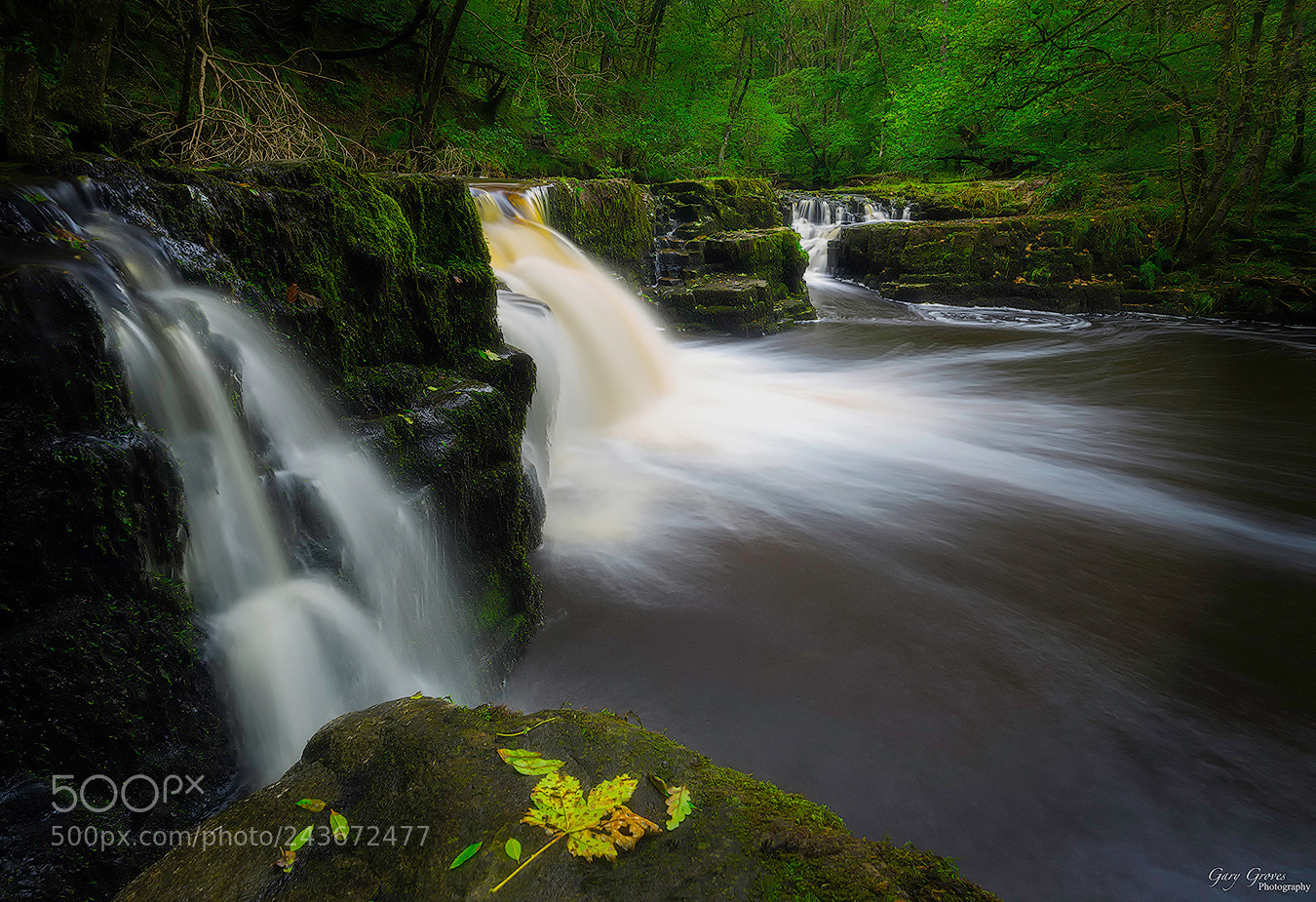 Nikon D800 sample photo. Welsh waterfall photography
