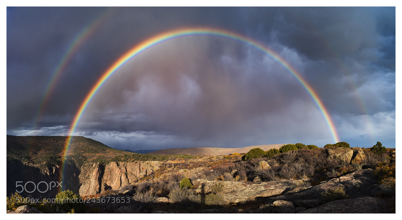 Nikon D810 sample photo. Double rainbow photography