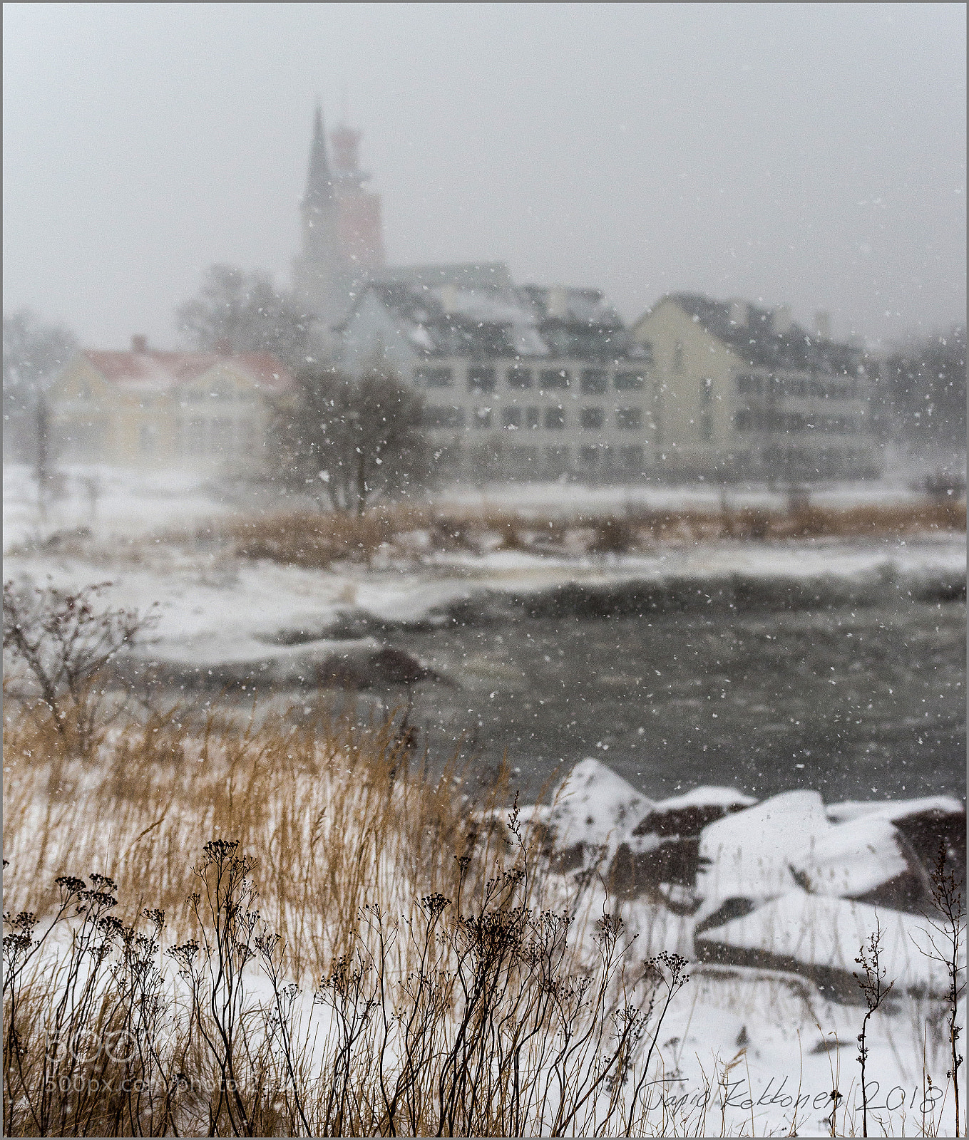 Pentax K-1 sample photo. Snow storm photography