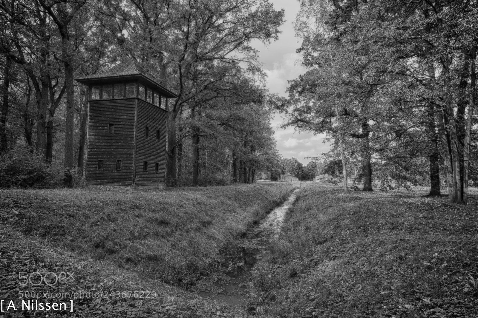 Nikon D500 sample photo. Birkenau - guard tower photography