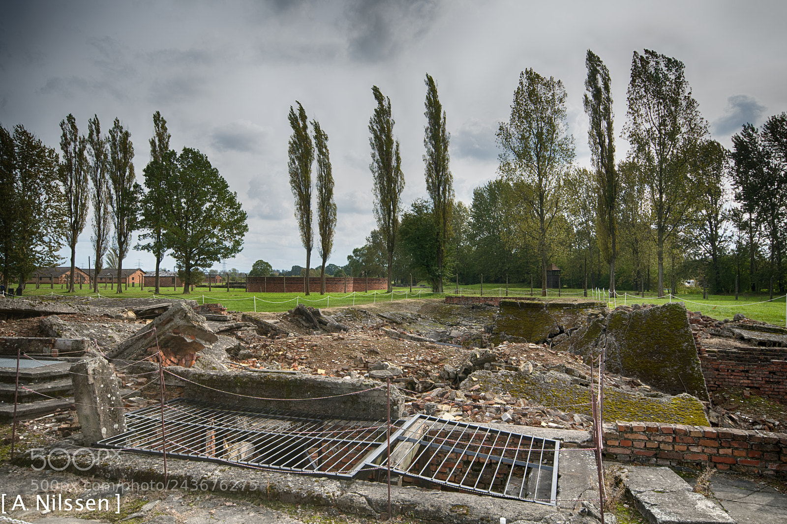 Nikon D500 sample photo. Krematorium ii remains photography