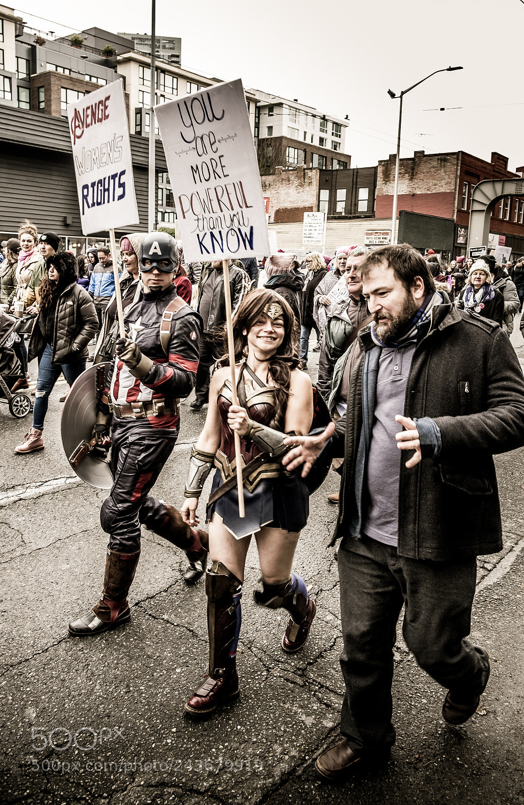 Fujifilm X-T1 sample photo. Wonder woman sepia photography