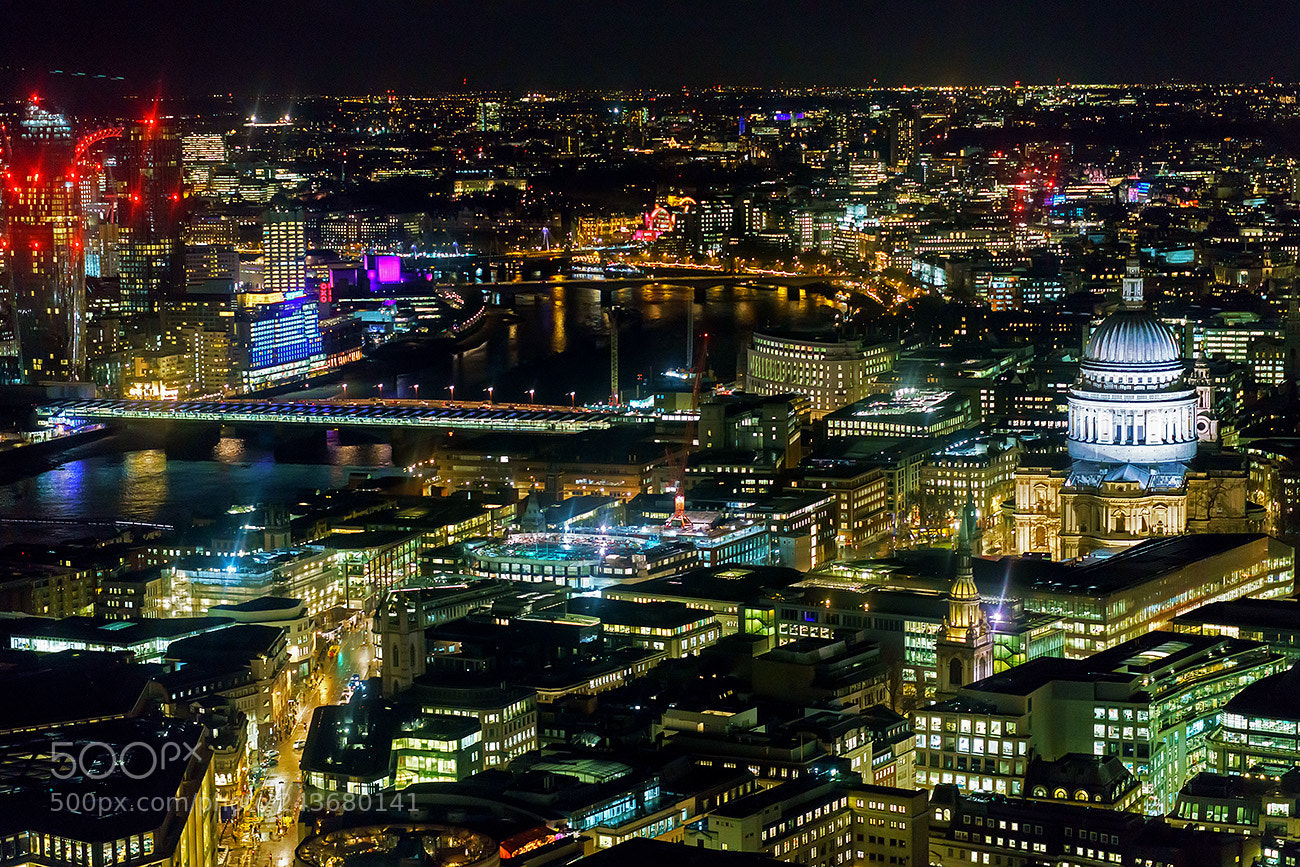 Sony a7R II sample photo. London city at night photography