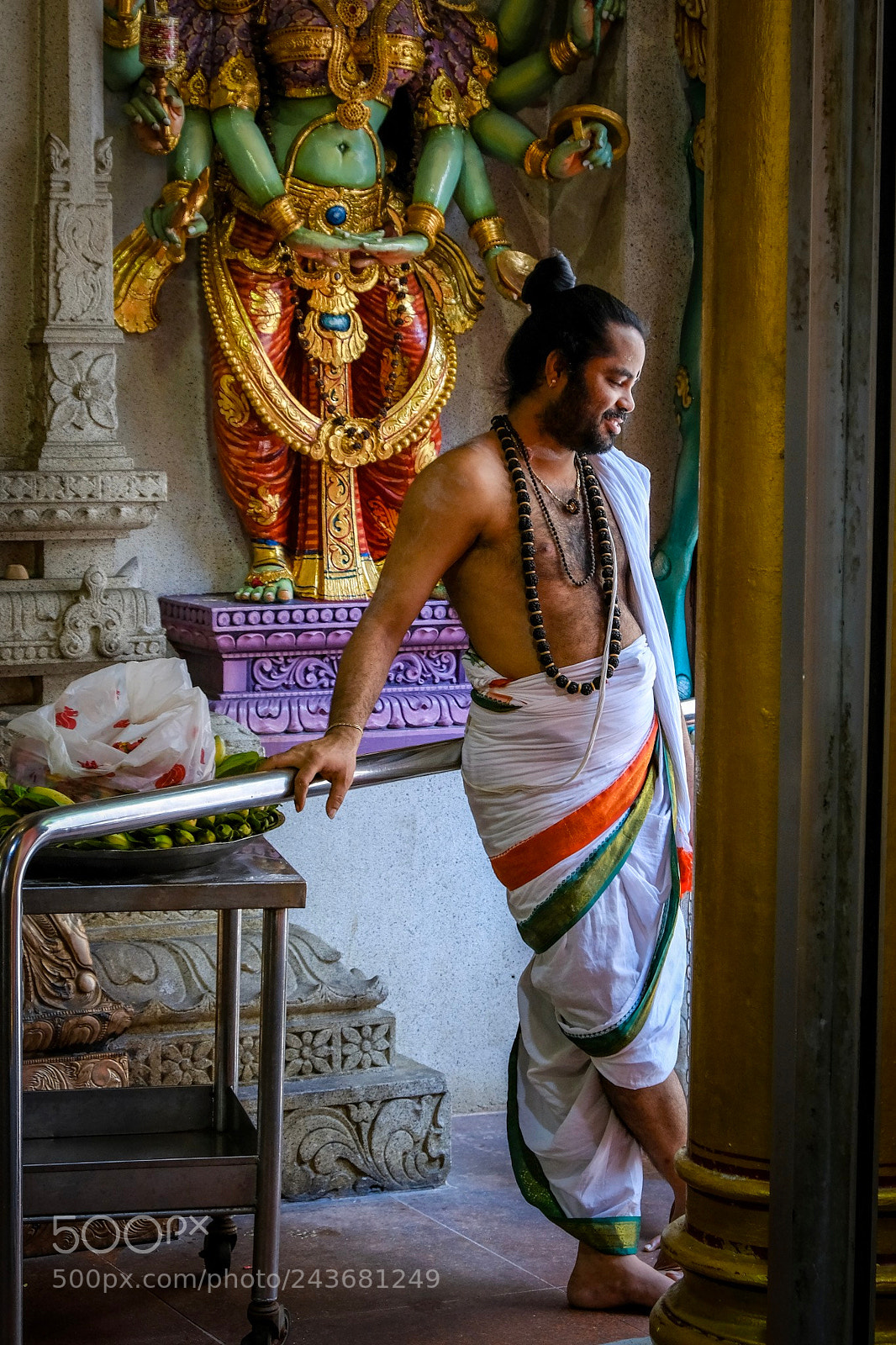 Fujifilm X-T2 sample photo. Holy man in temple photography