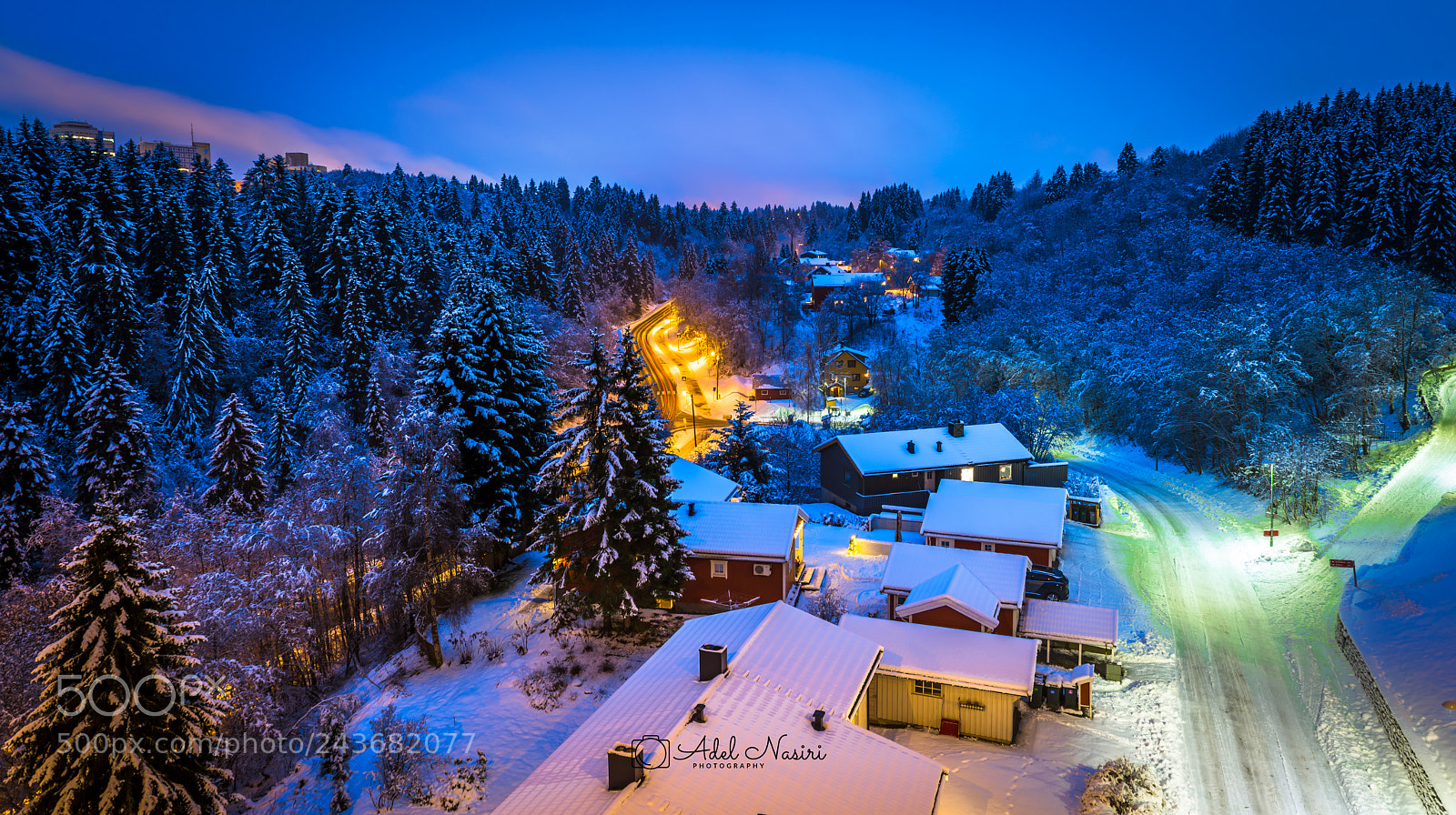 Nikon D800 sample photo. Winter night photography