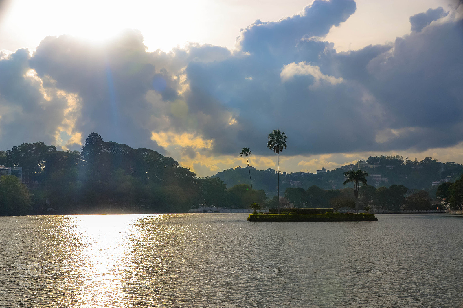 Nikon D3100 sample photo. Sun in lake photography