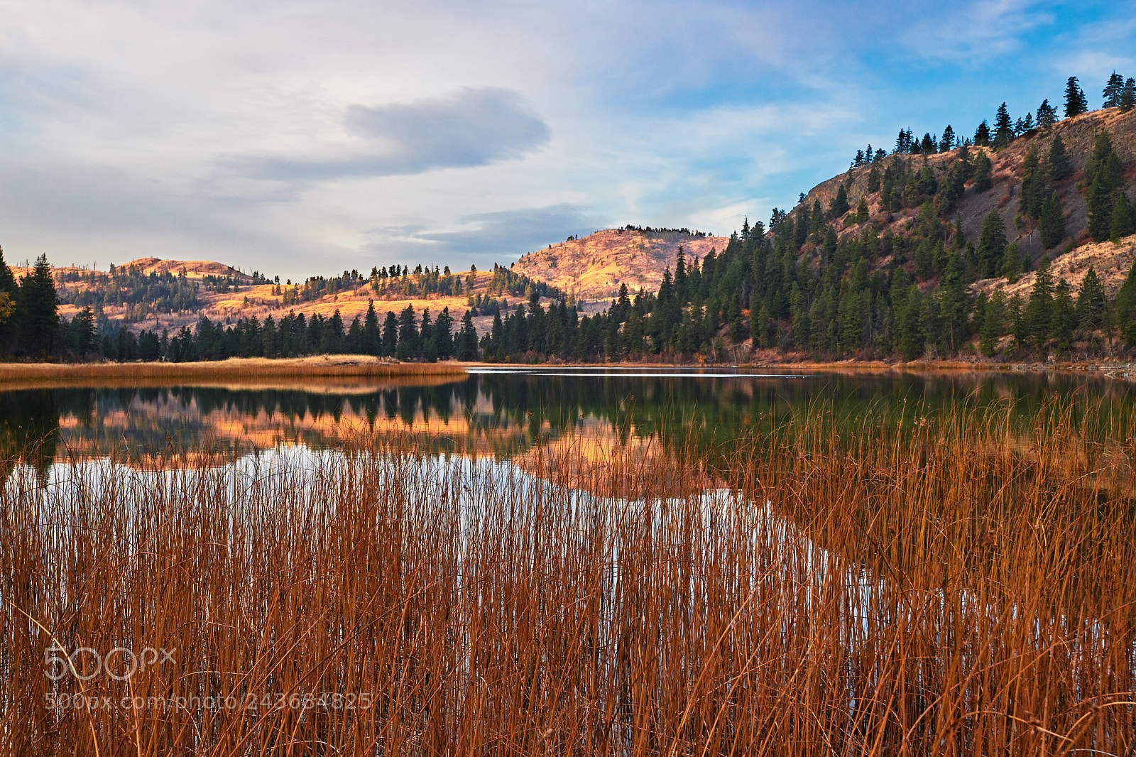 Nikon D850 sample photo. Blue lake autumn sunrise photography