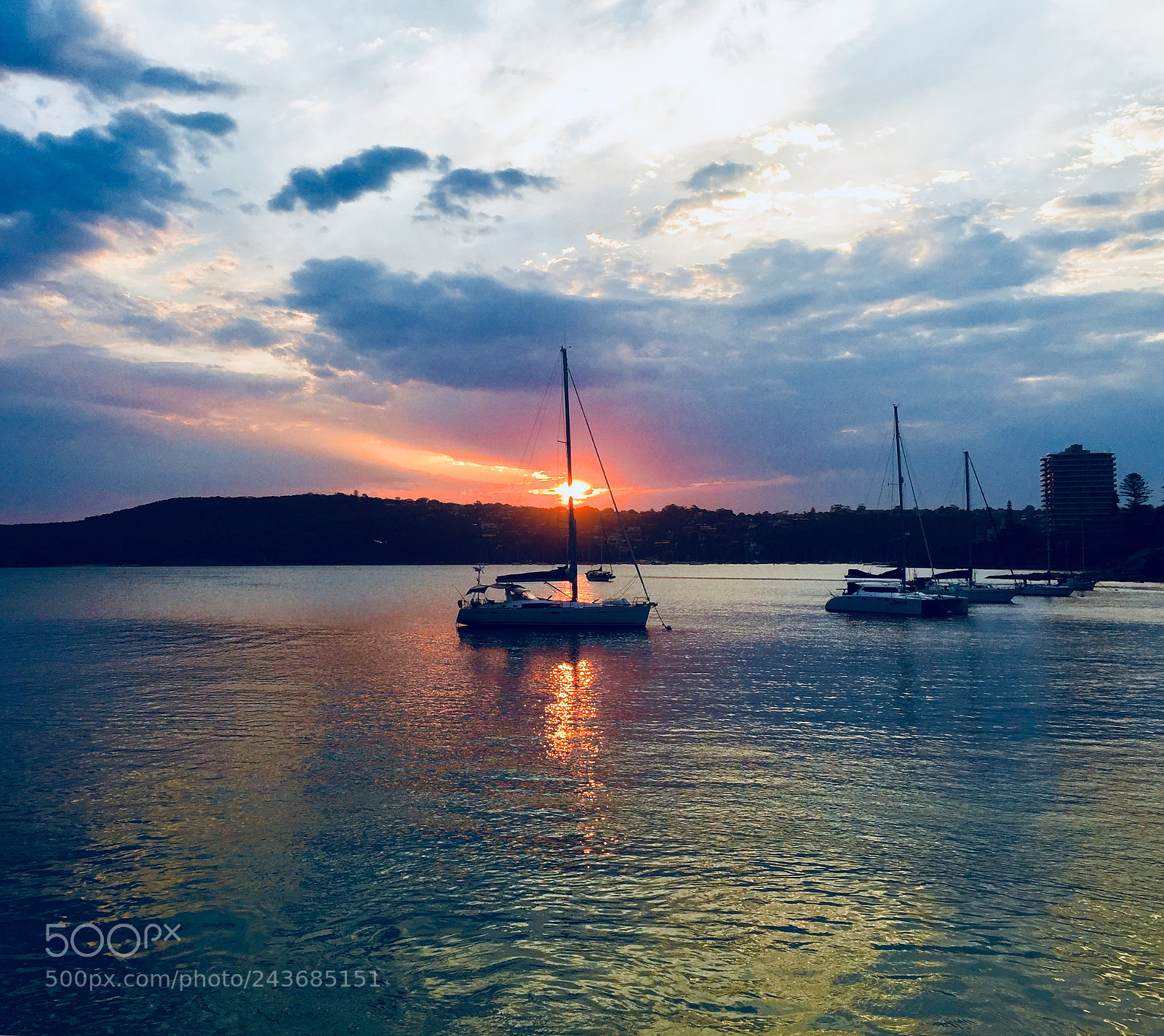 Apple iPhone 6 Plus sample photo. Sunset, manly cove photography