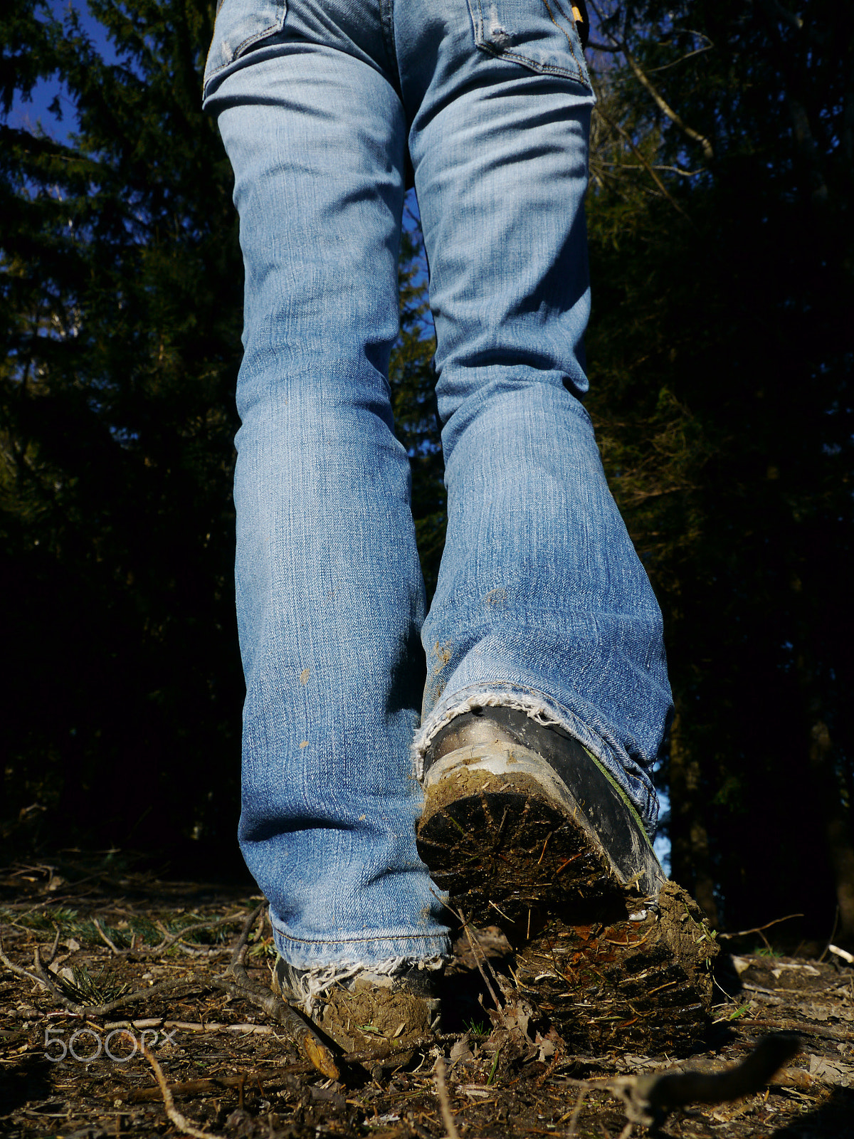 Panasonic Lumix DMC-GH2 sample photo. Someone standing dirty bottom photography