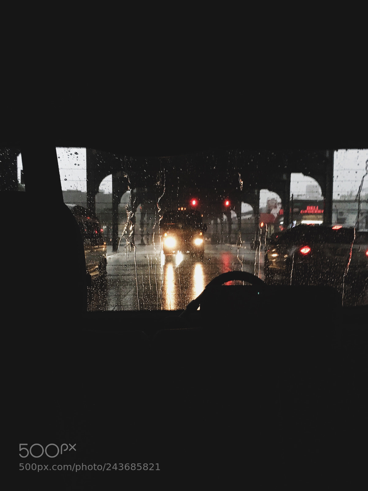 Apple iPhone sample photo. Brooklyn rain photography
