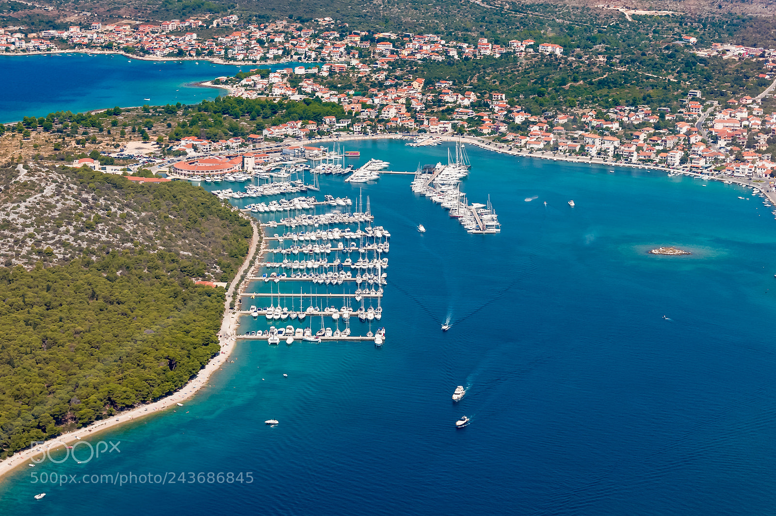 Nikon D5000 sample photo. Adriatic town of rogoznica photography