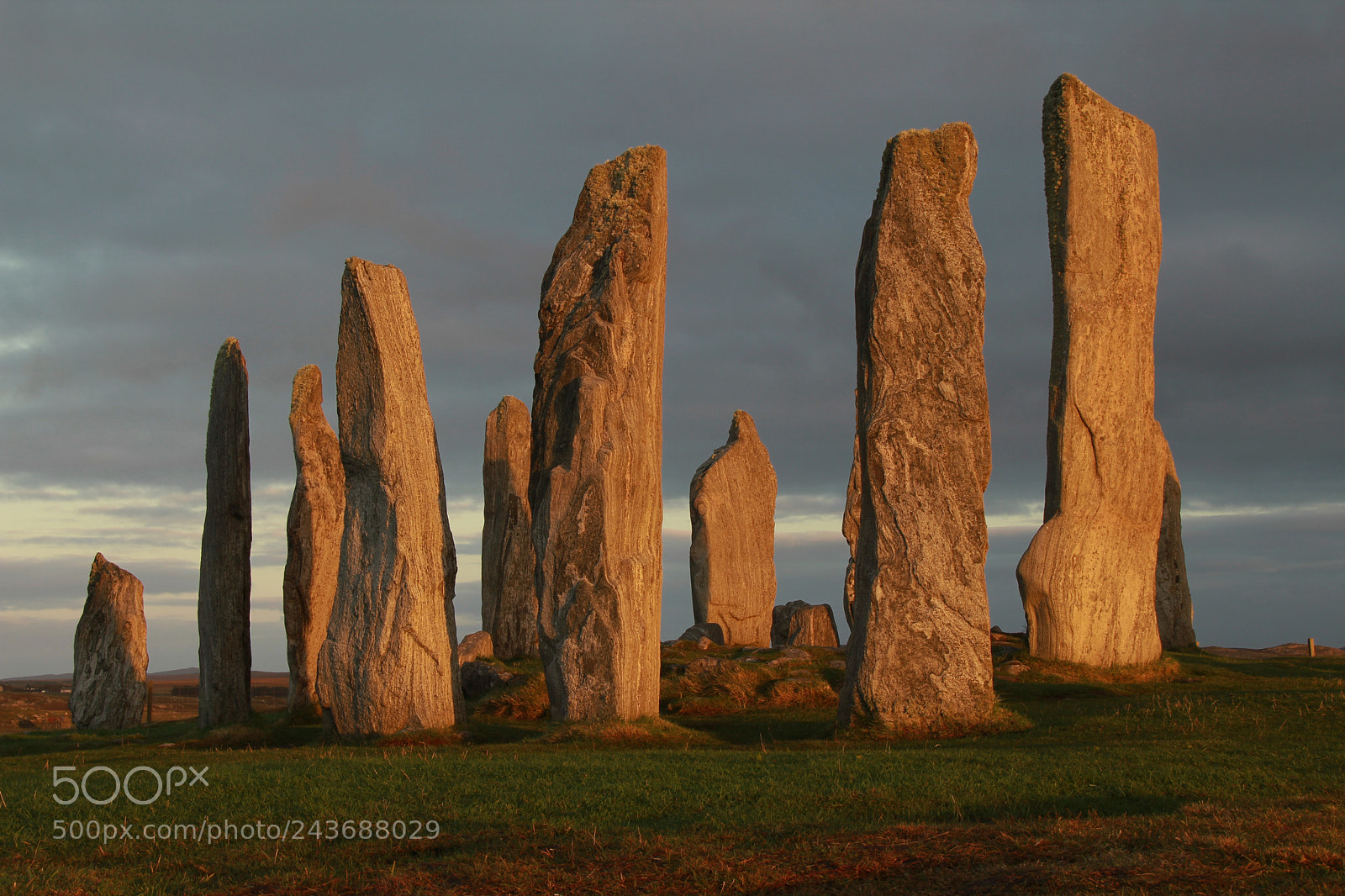 Canon EOS 550D (EOS Rebel T2i / EOS Kiss X4) sample photo. Callanish stones at sunset photography