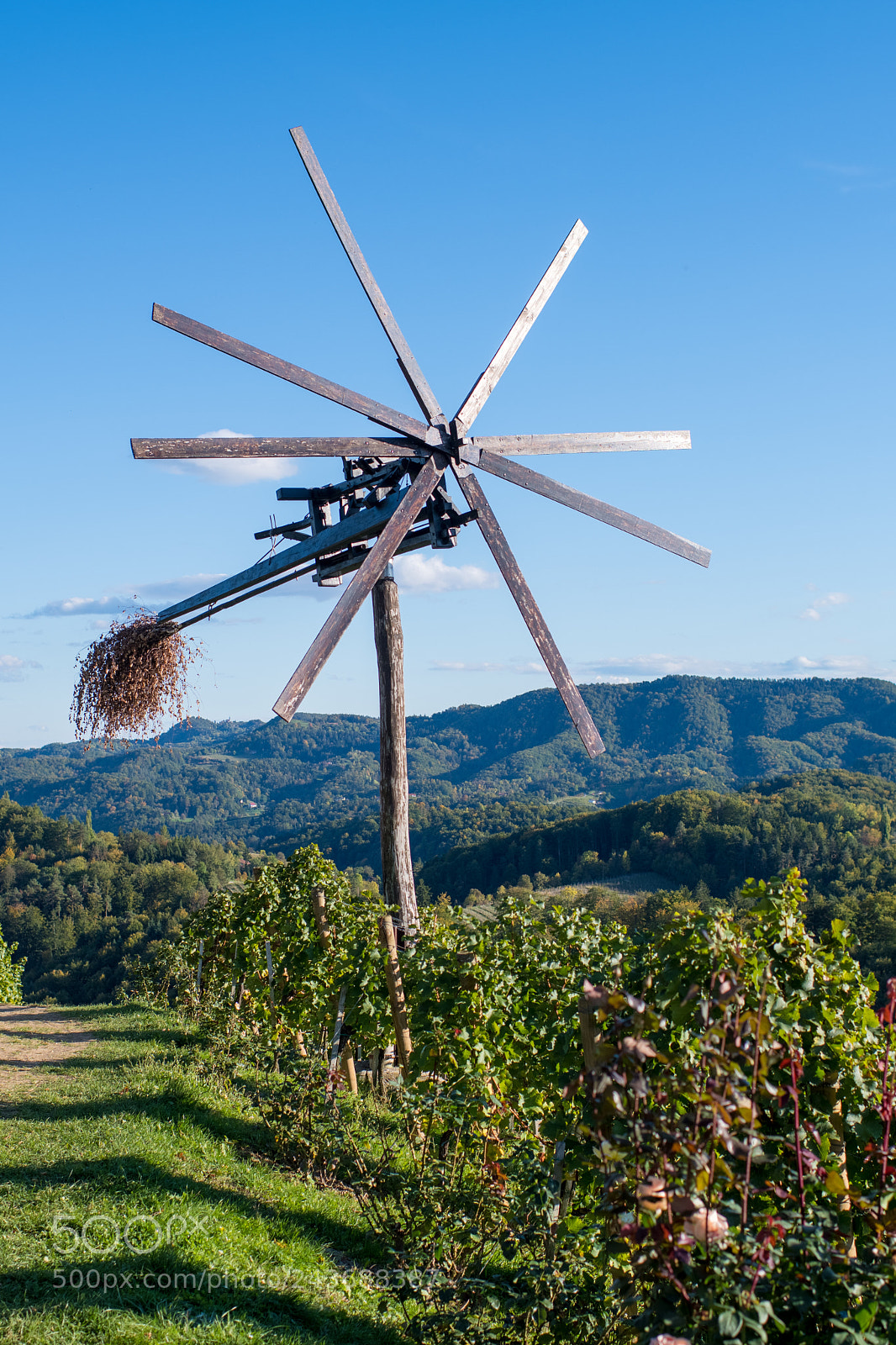 Nikon D500 sample photo. Klopotec, authentic traditional windmill photography