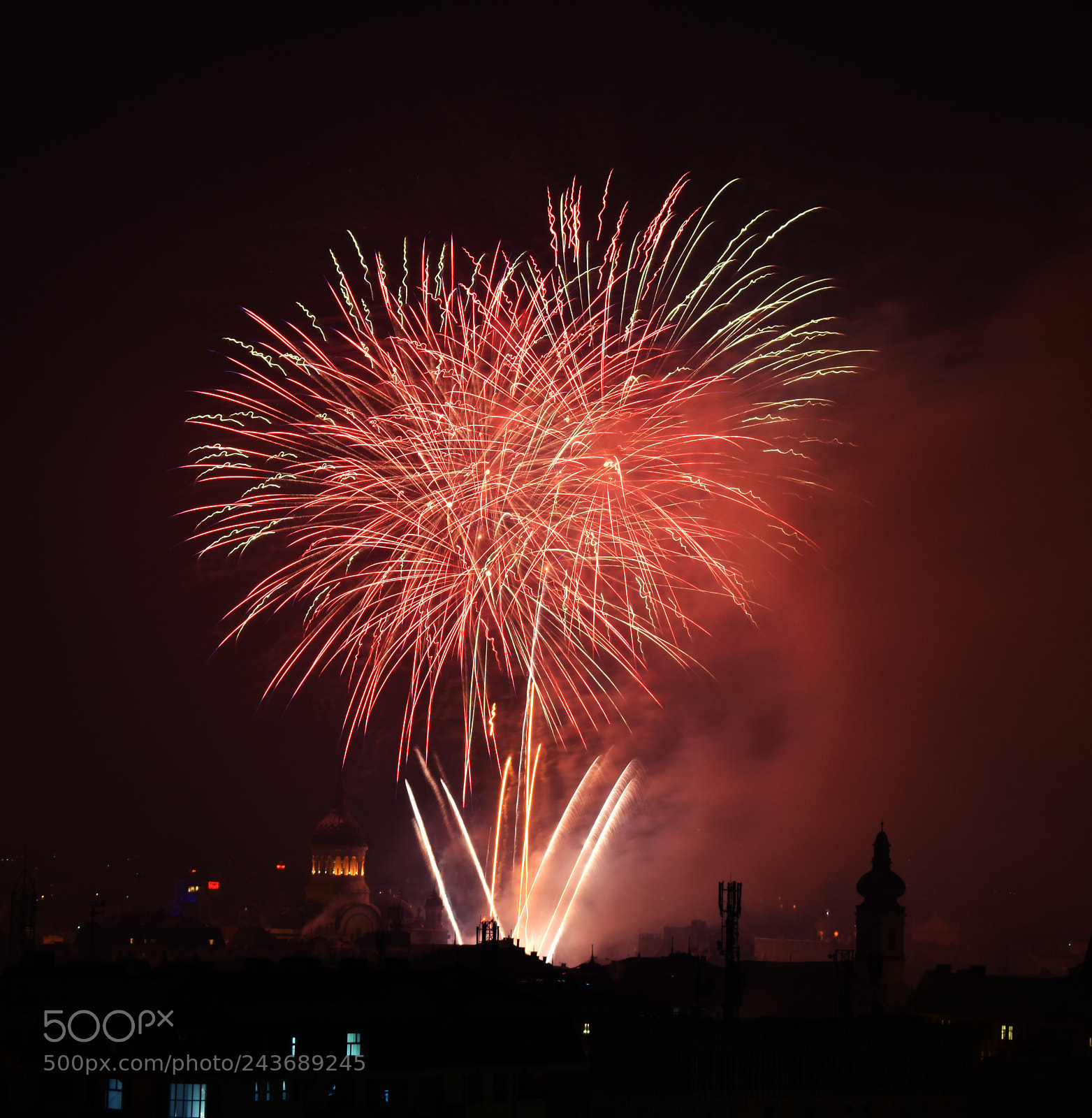 Nikon D3400 sample photo. Fireworks over cluj 2 photography