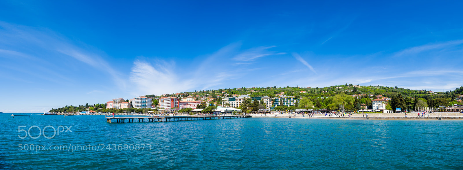 Nikon D500 sample photo. Portoroz, large panorama of photography