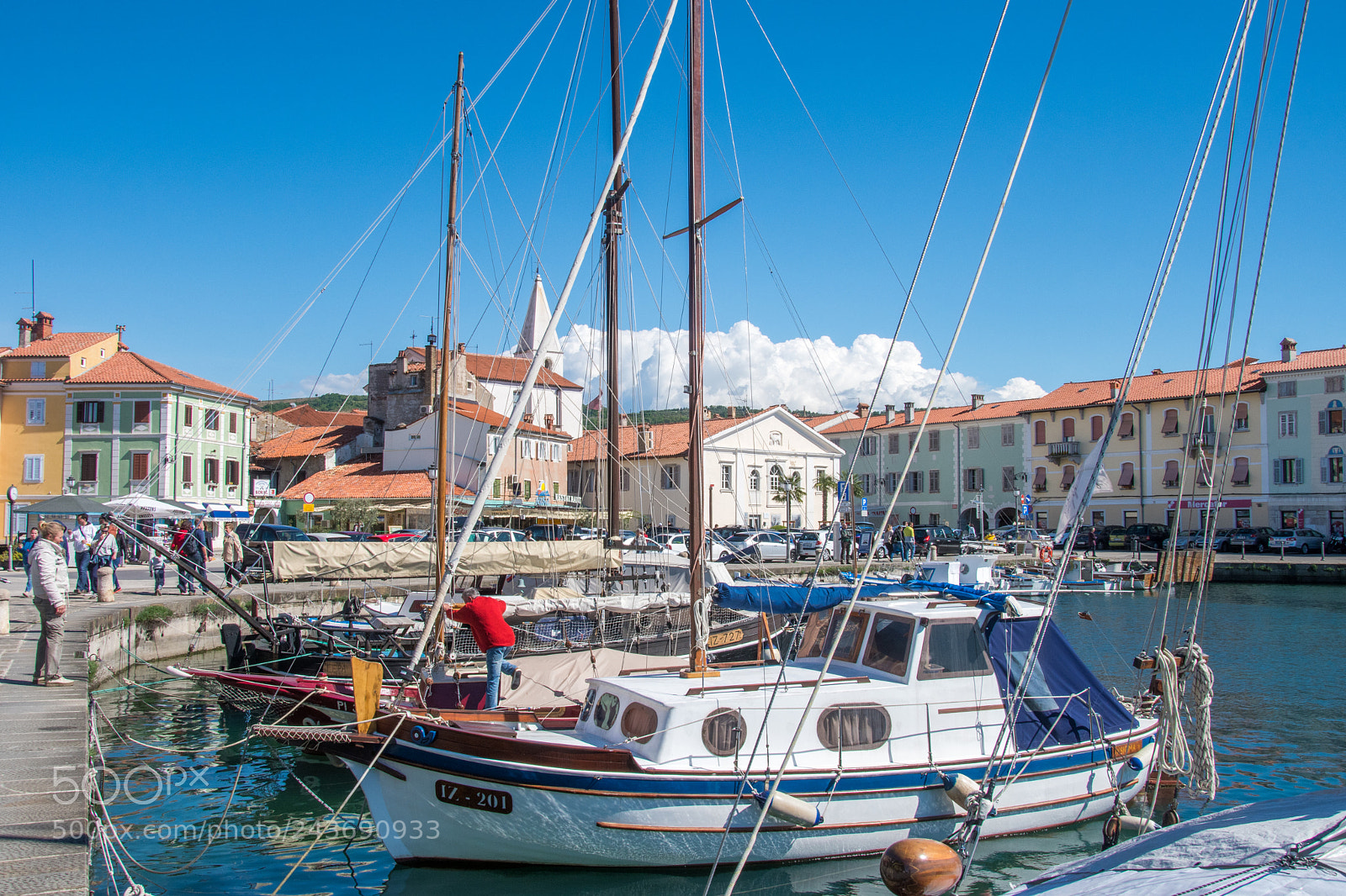 Nikon D500 sample photo. Panorama of izola old photography
