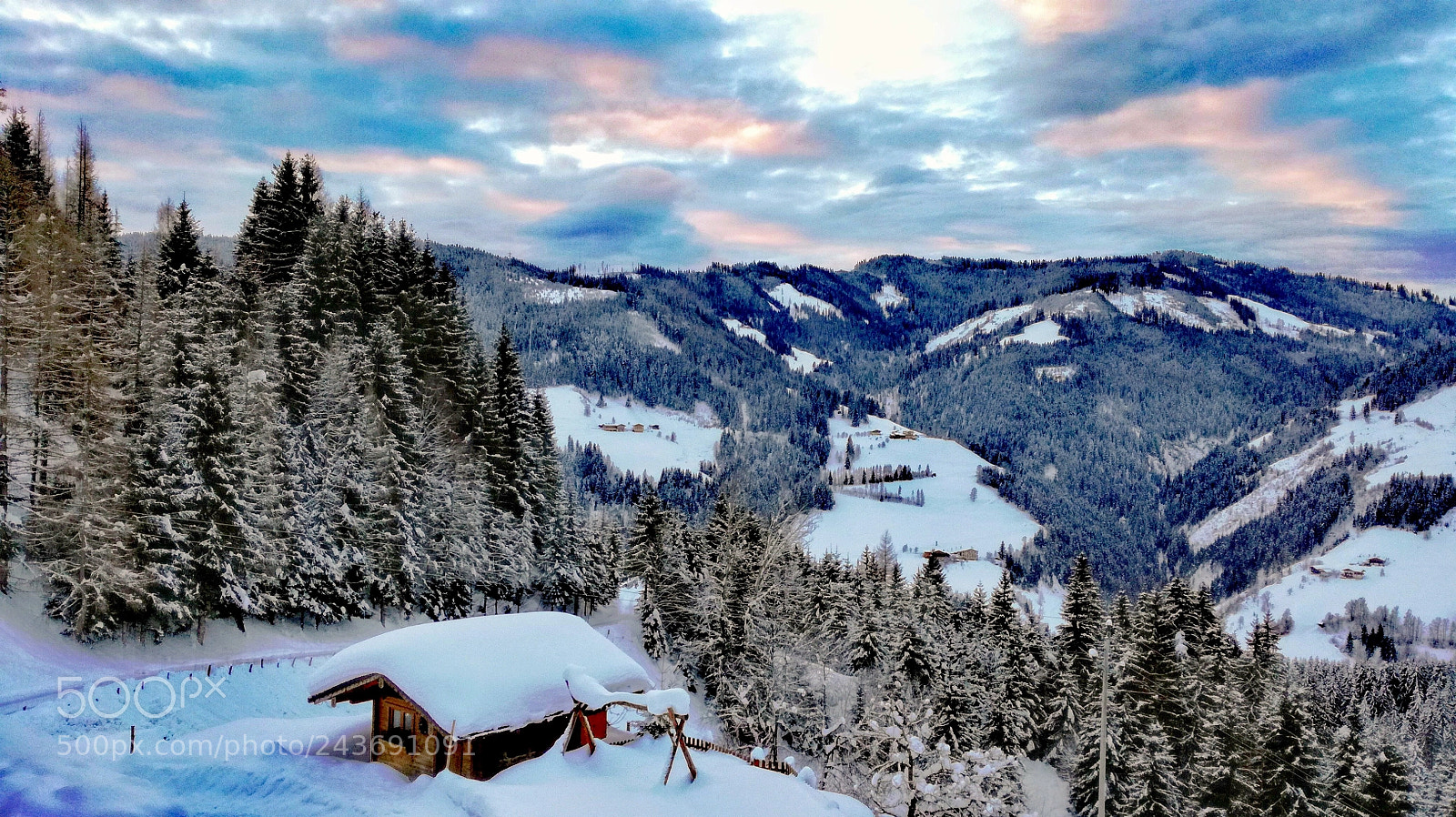 HUAWEI P9 LITE sample photo. Sunrise in the alps photography