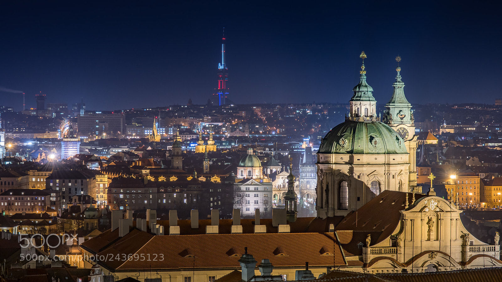 Sony SLT-A68 sample photo. Night prague photography