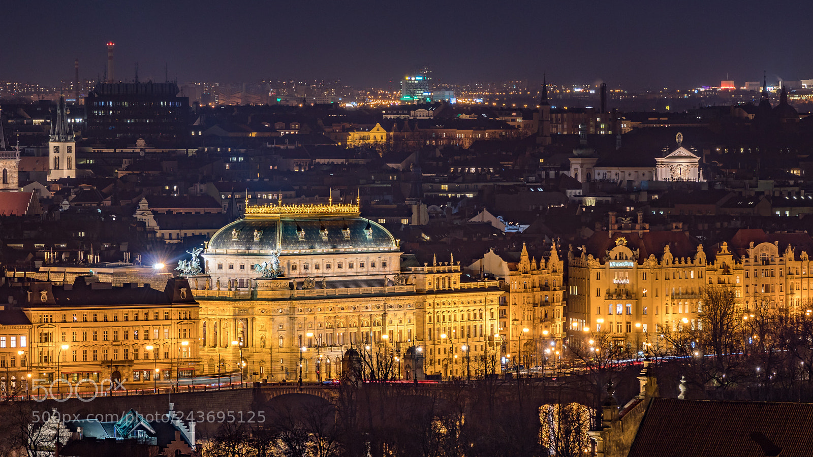 Sony SLT-A68 sample photo. Night prague photography