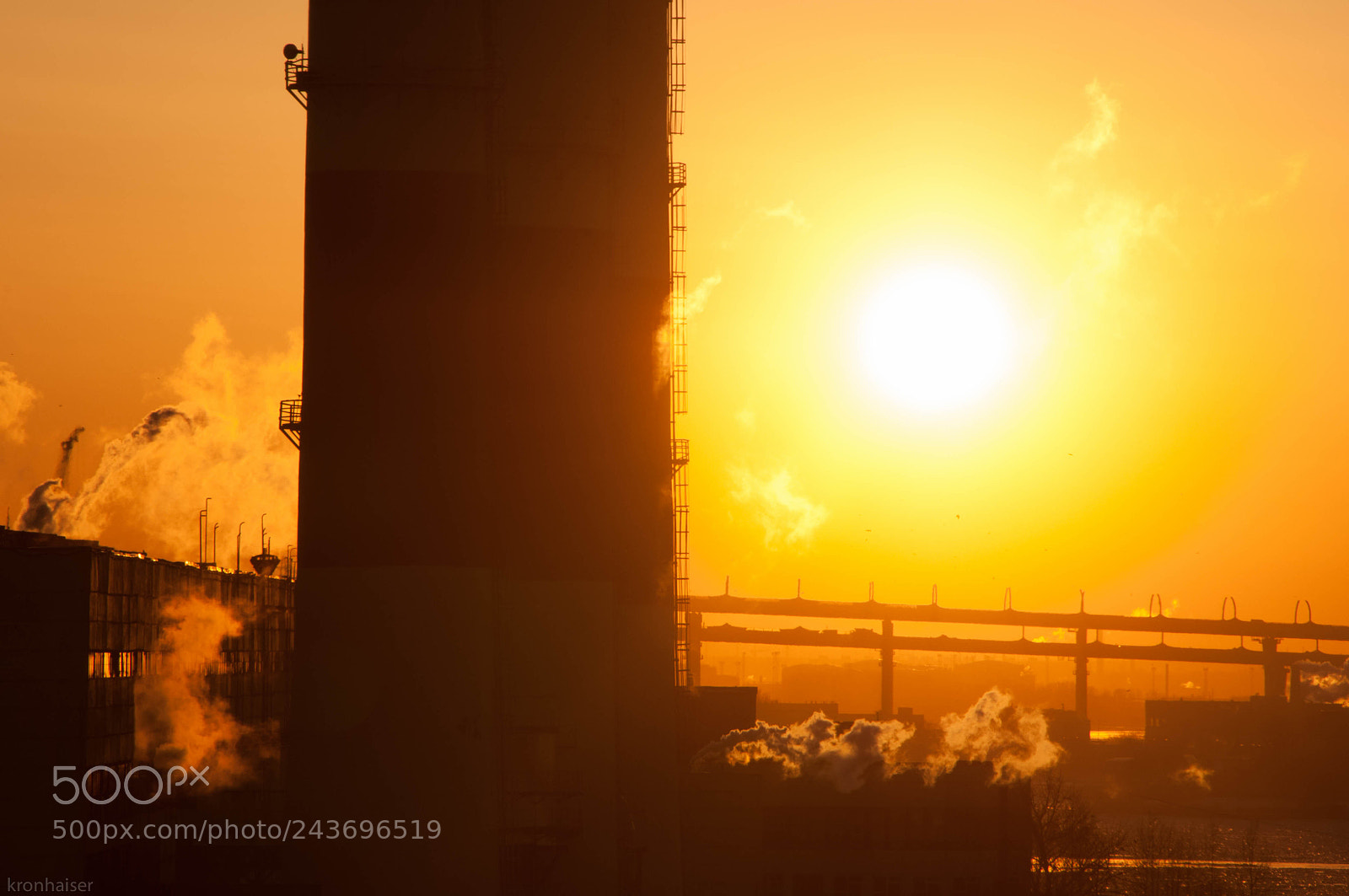 Nikon D300 sample photo. Sunrise in working district. photography