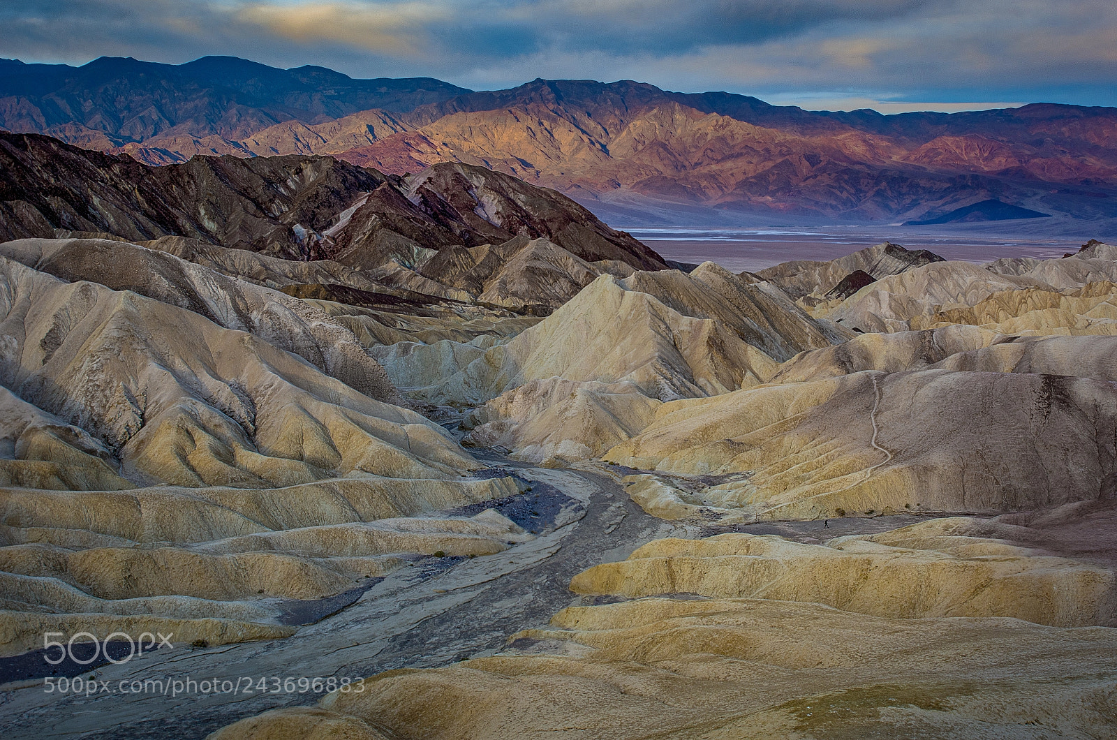 Nikon D7100 sample photo. Sunrise at zabriskie point photography