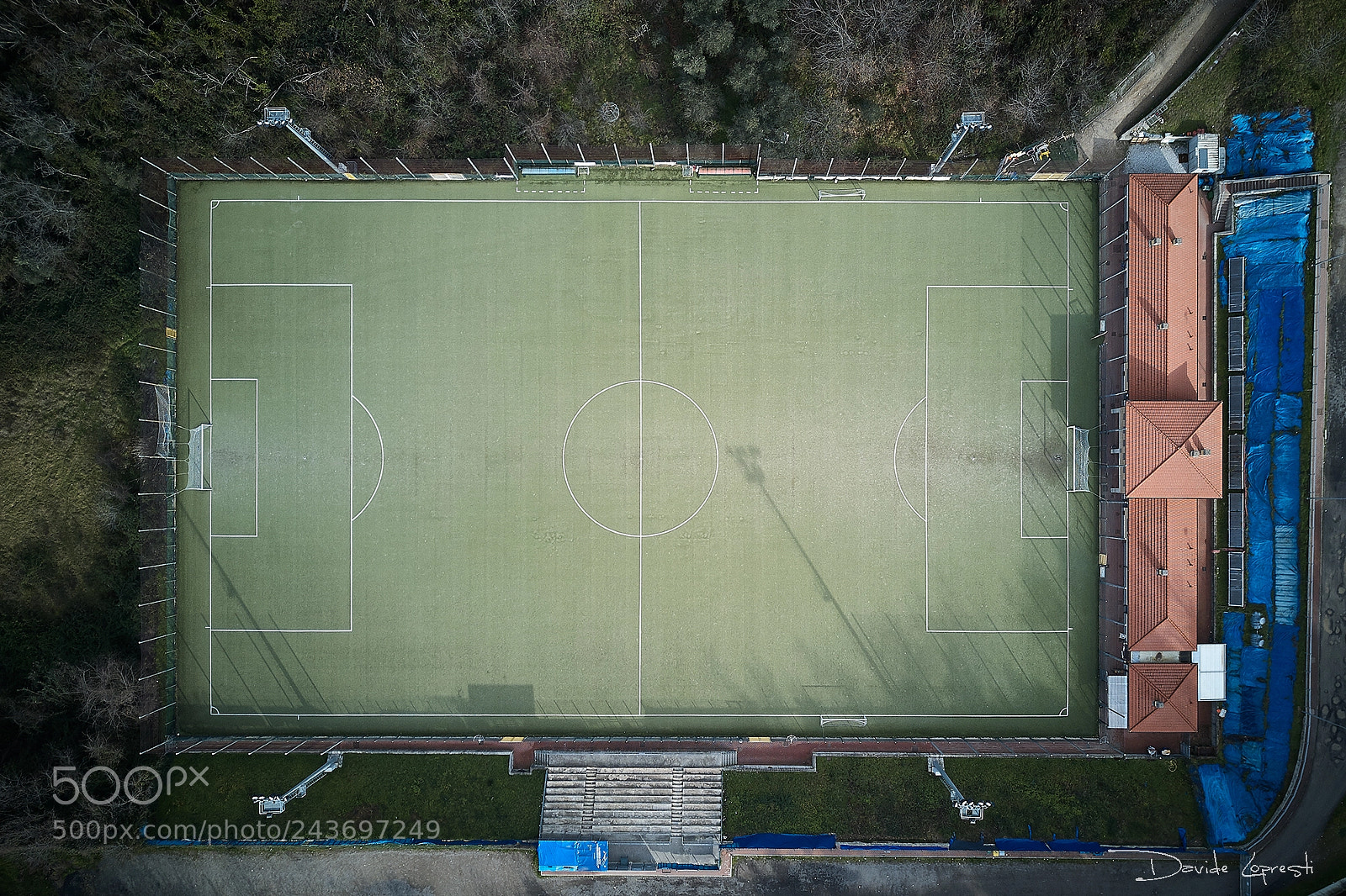 DJI FC220 sample photo. Football field photography
