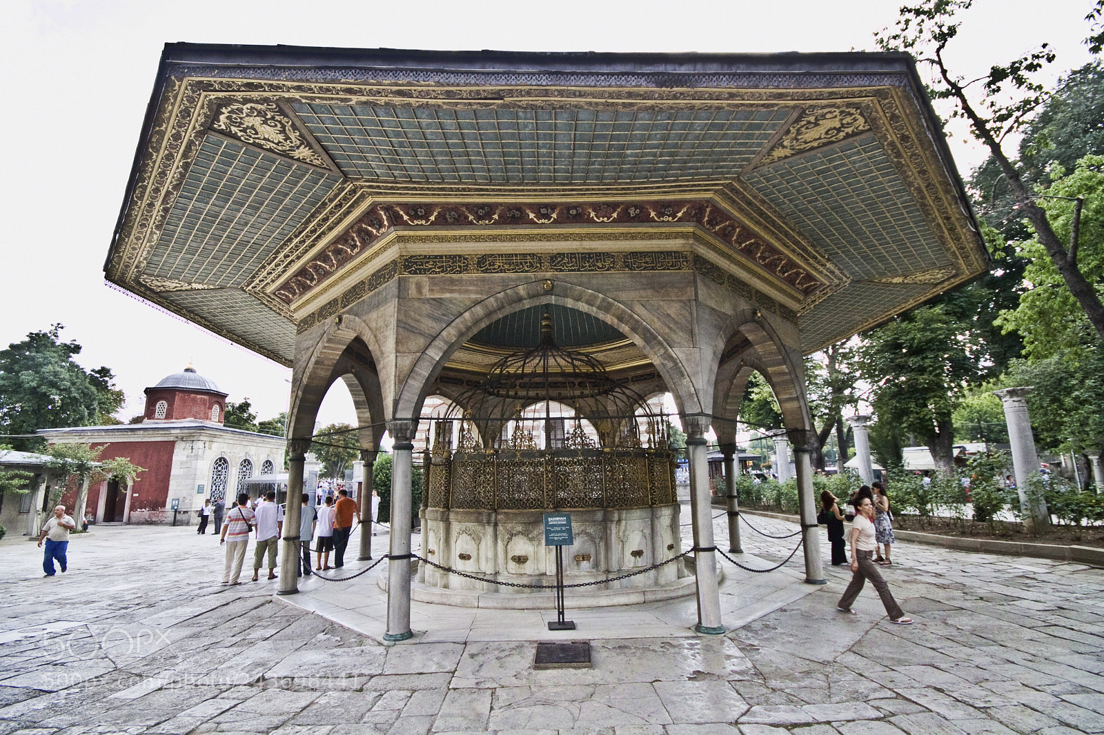 Canon EOS 50D sample photo. Hagia sophia fountain, istanbul photography