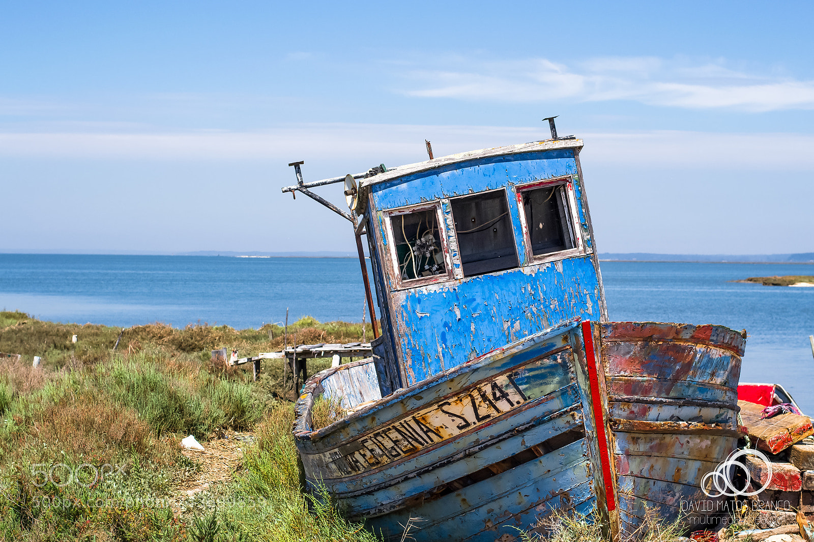 Nikon D3100 sample photo. Carrasqueira old boat photography