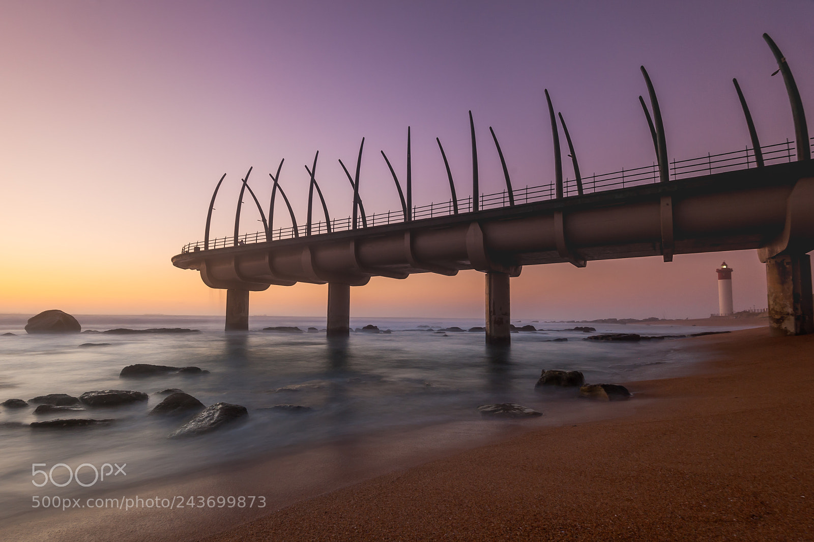 Nikon D700 sample photo. Umhlanga pier at sunrise photography