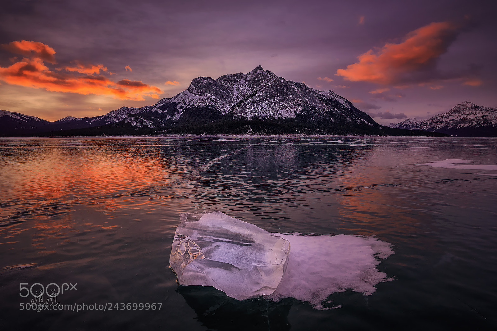 Sony a9 sample photo. Frozen lake photography
