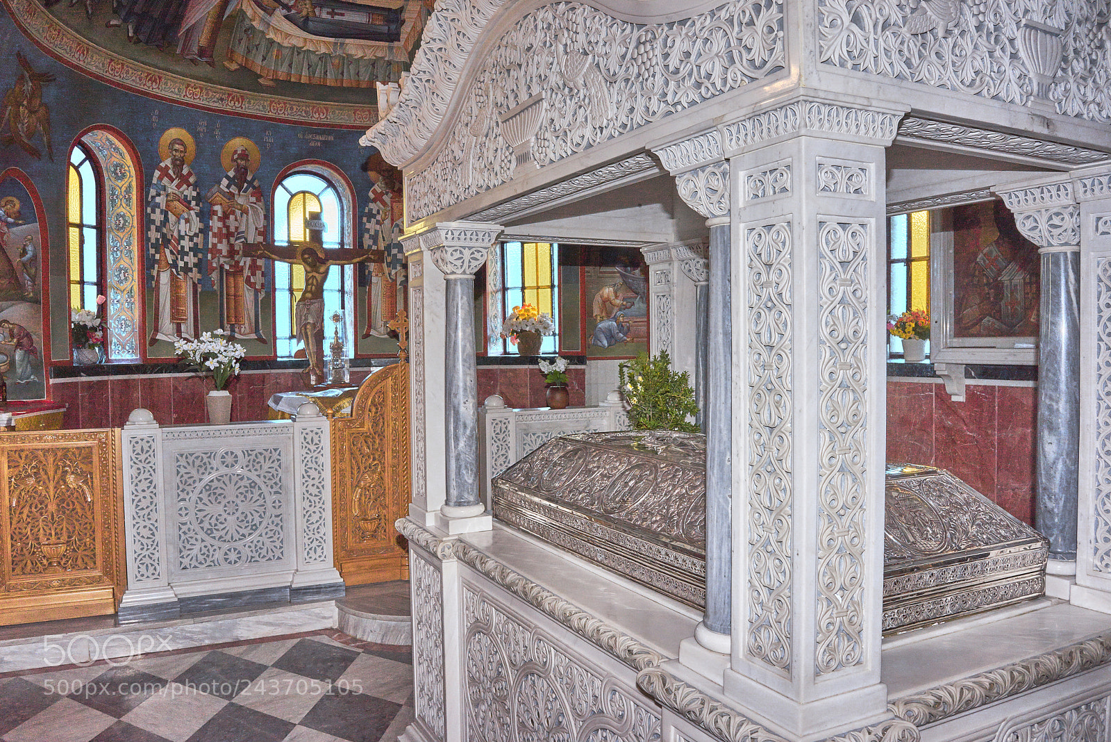 Sony a7R sample photo. Tomb of saint nectarius photography