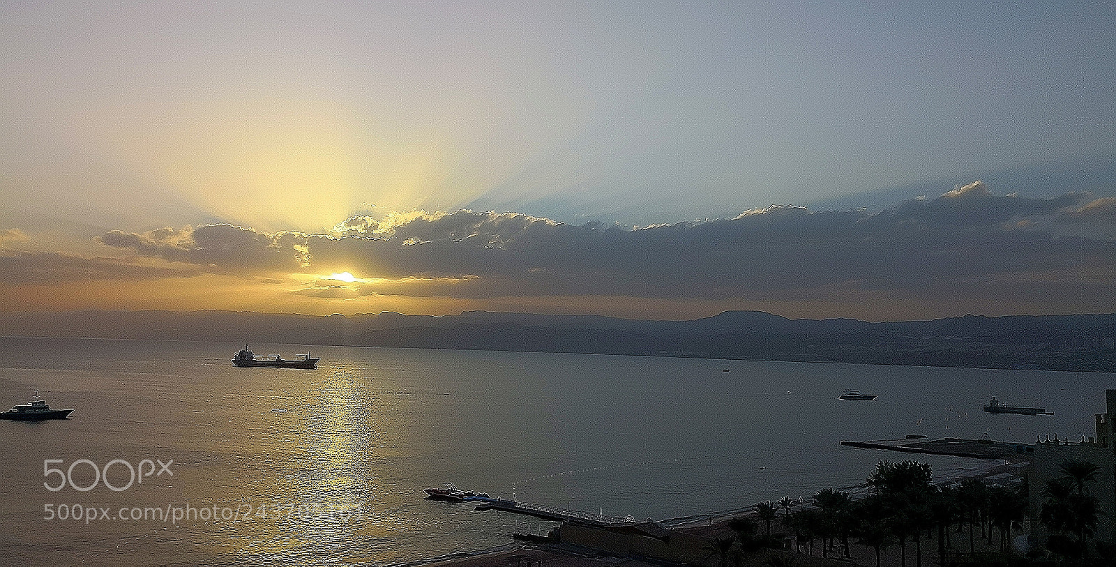 HUAWEI Mate 10 Pro sample photo. Aqaba sunset photography
