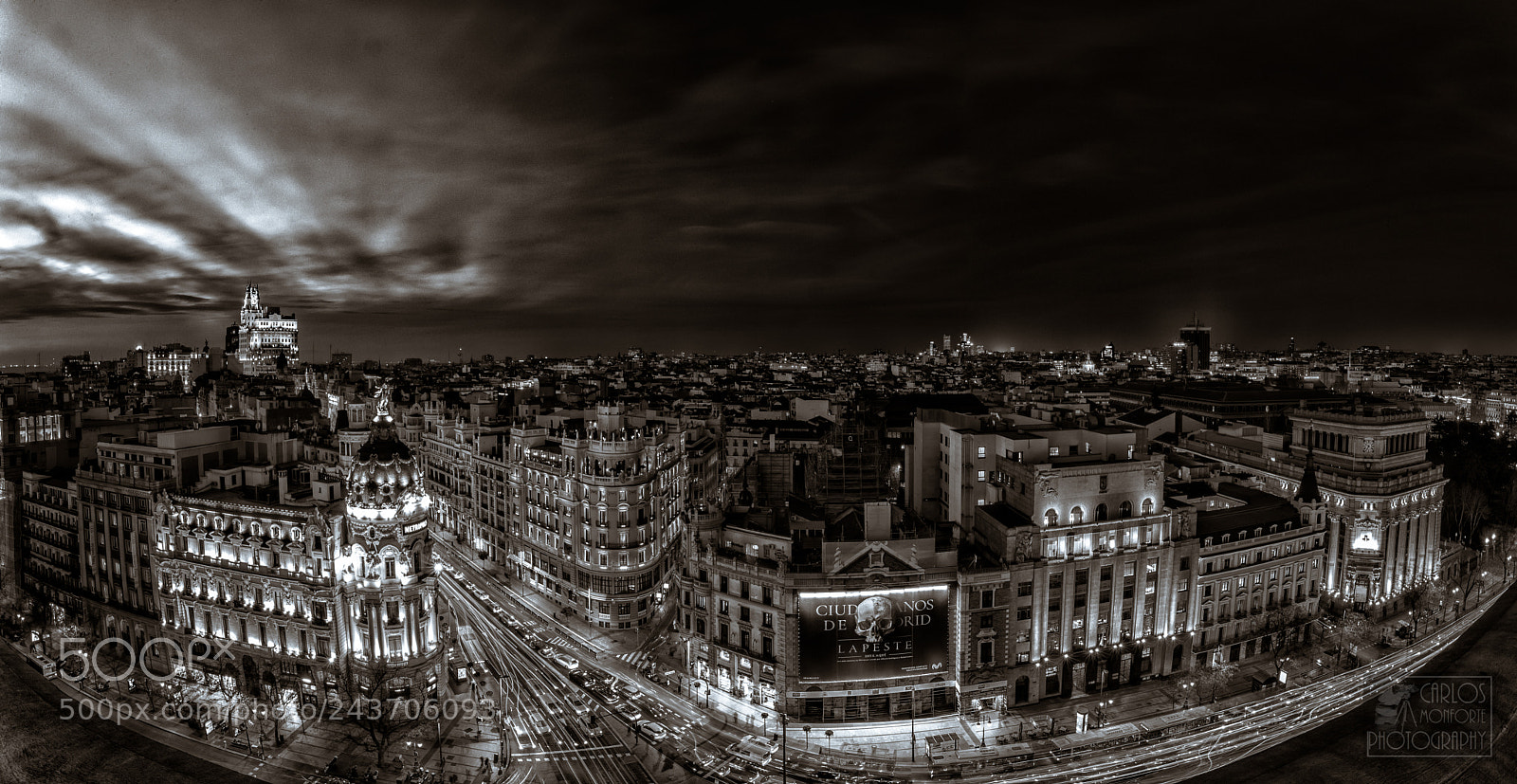 Canon EOS-1D X Mark II sample photo. Night over madrid. photography