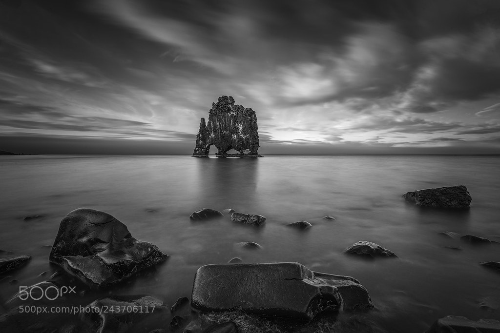 Nikon D810 sample photo. Hvitserkur rock photography