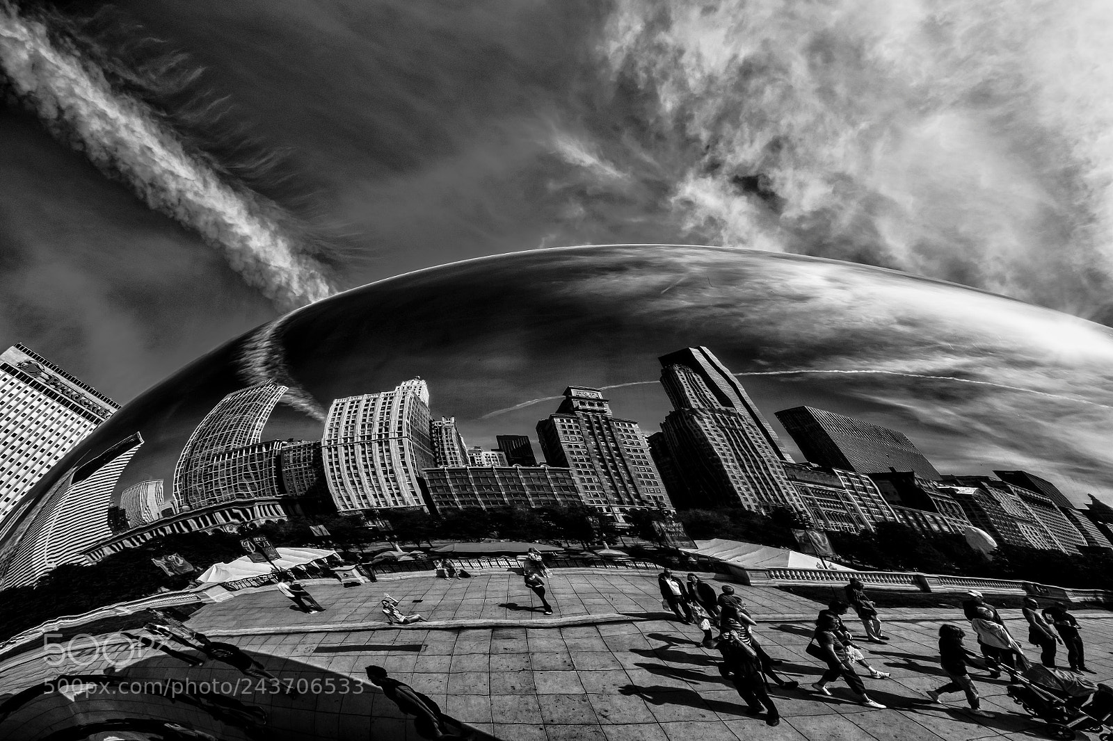 Fujifilm X-T1 sample photo. Cloud gate (the bean) photography