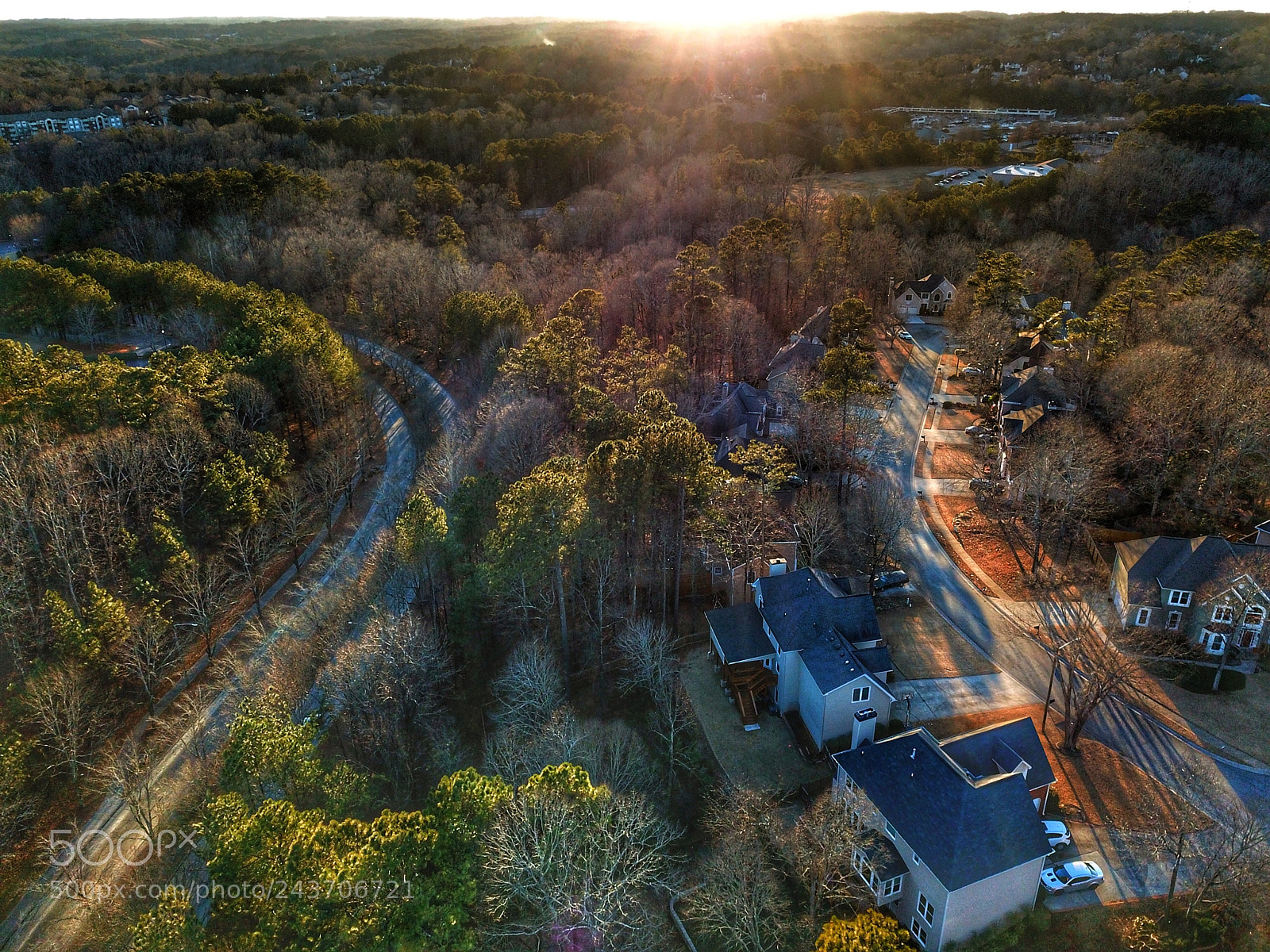 DJI FC220 sample photo. Sunset from the sky photography