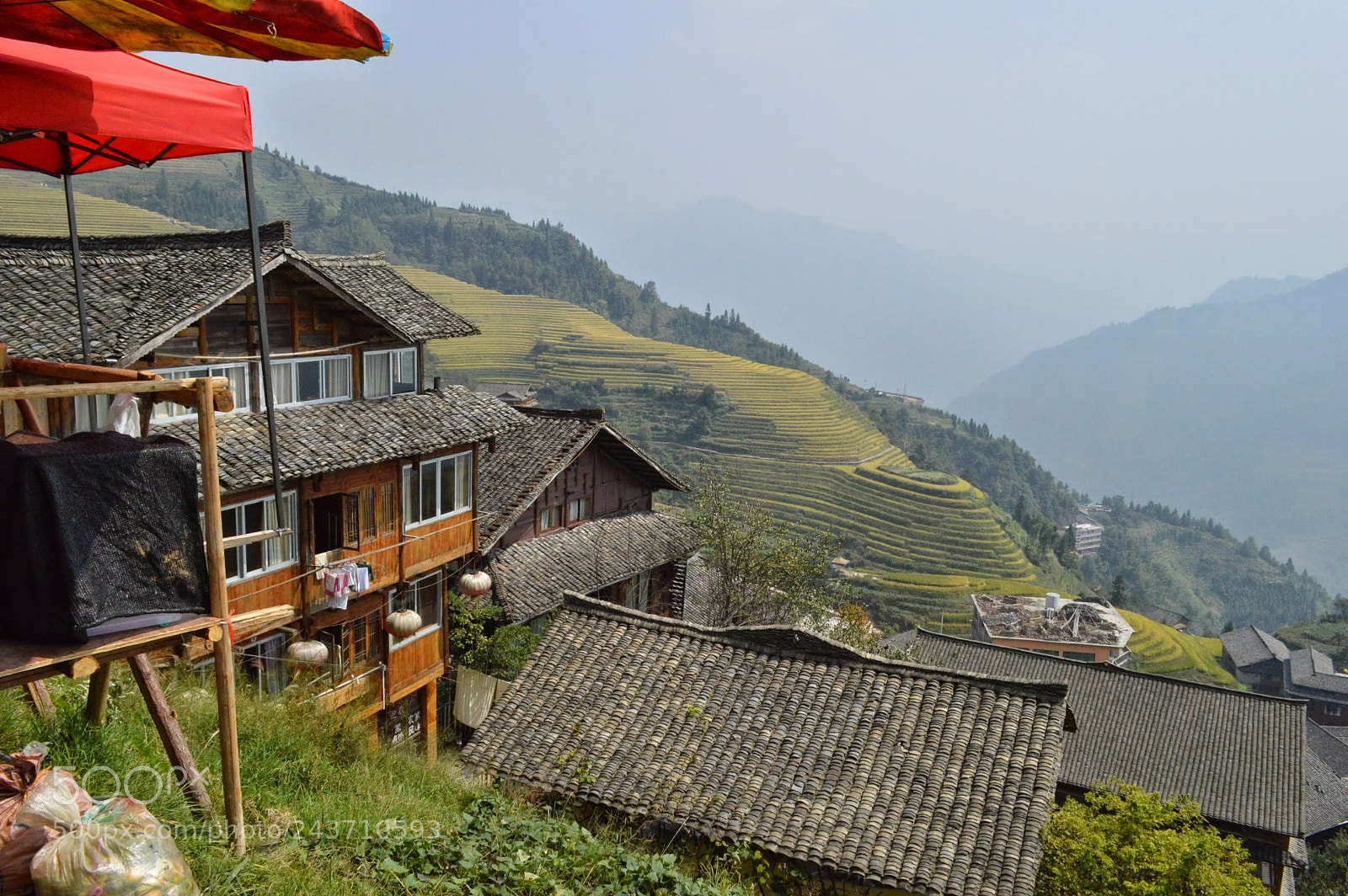 Nikon D3200 sample photo. Dragon's backbone rice terraces photography