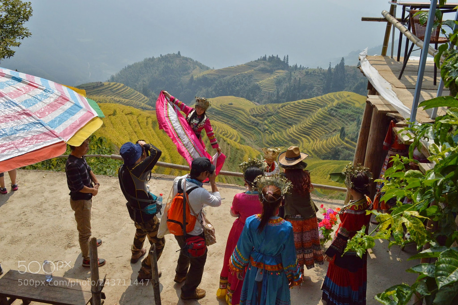 Nikon D3200 sample photo. Dragon's backbone rice terraces photography