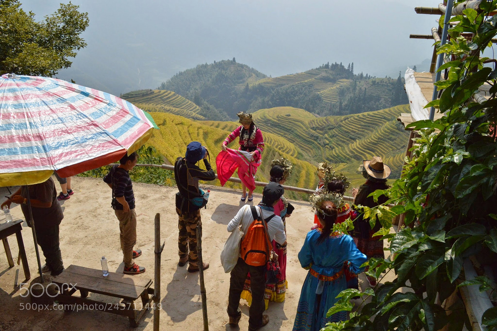 Nikon D3200 sample photo. Dragon's backbone rice terraces photography