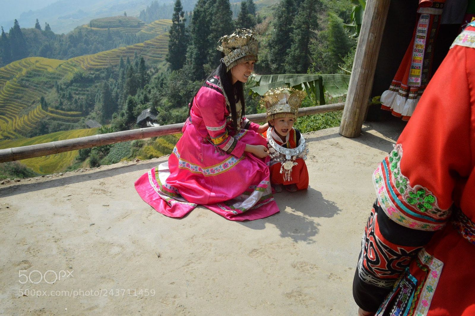 Nikon D3200 sample photo. Dragon's backbone rice terraces photography
