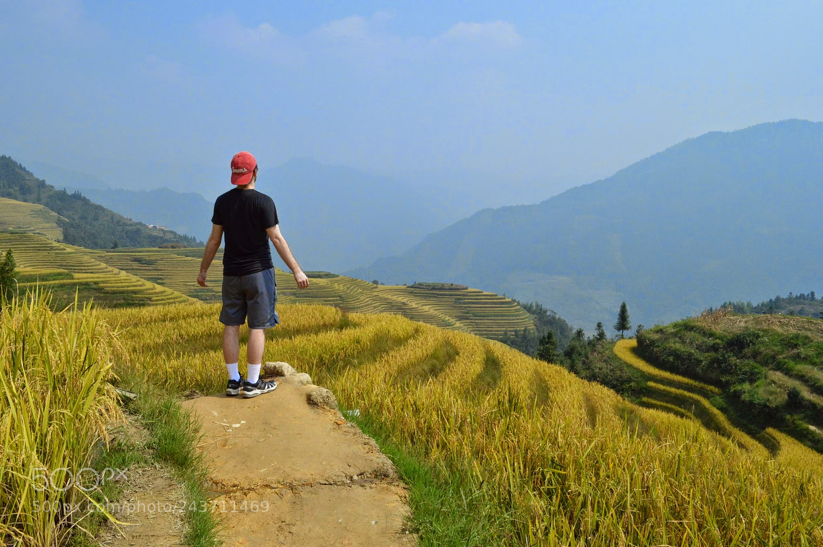 Nikon D3200 sample photo. Dragon's backbone rice terraces photography