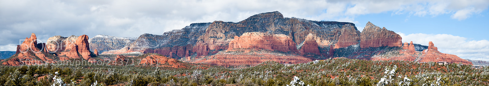 Nikon D40 sample photo. Snowy sedona arizona red photography